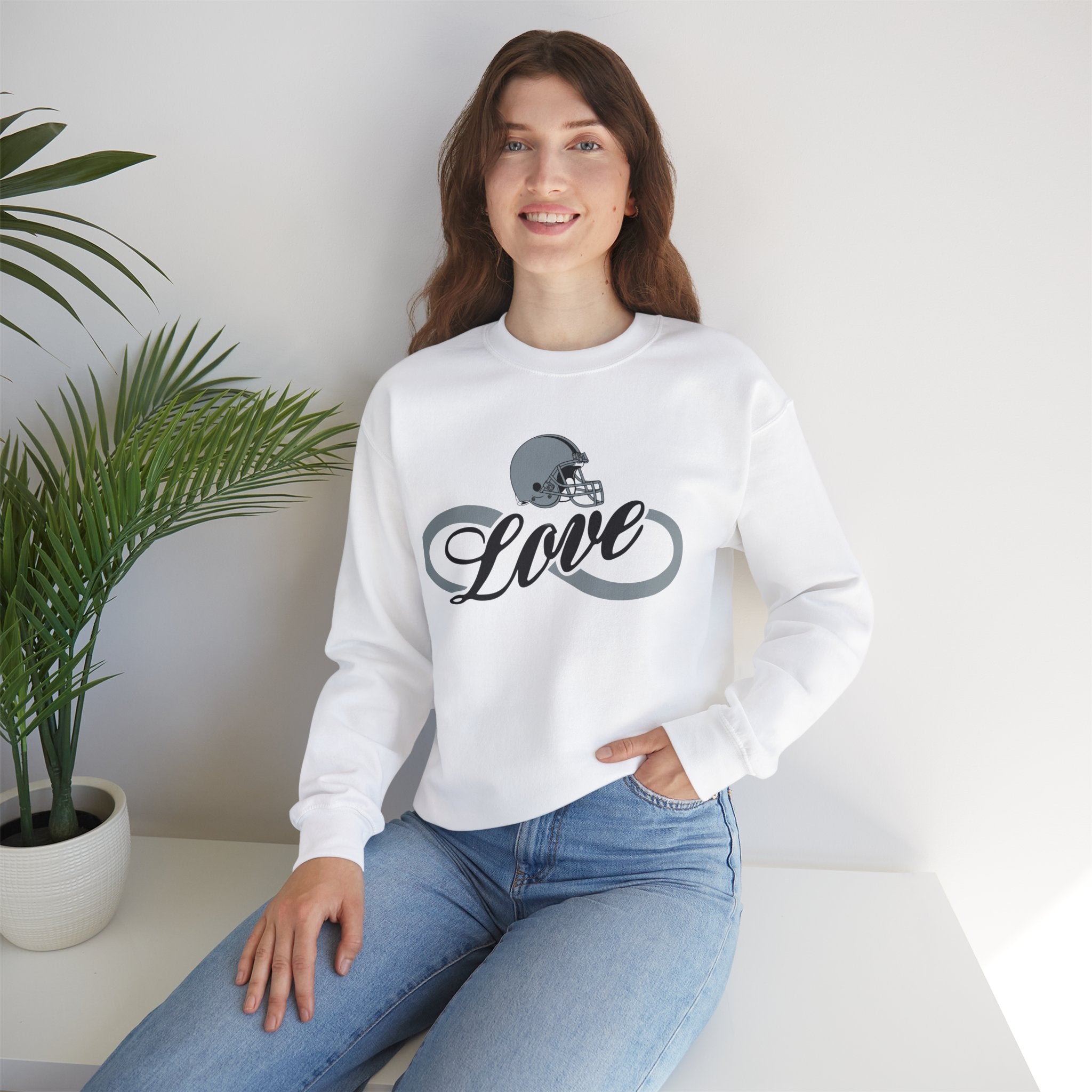 Love for Raiders Football Fan Sweatshirt, Unisex Sweatshirt, Football Fan Sweatshirt, Casual Sweatshirt, Summer Fit Sweatshirt