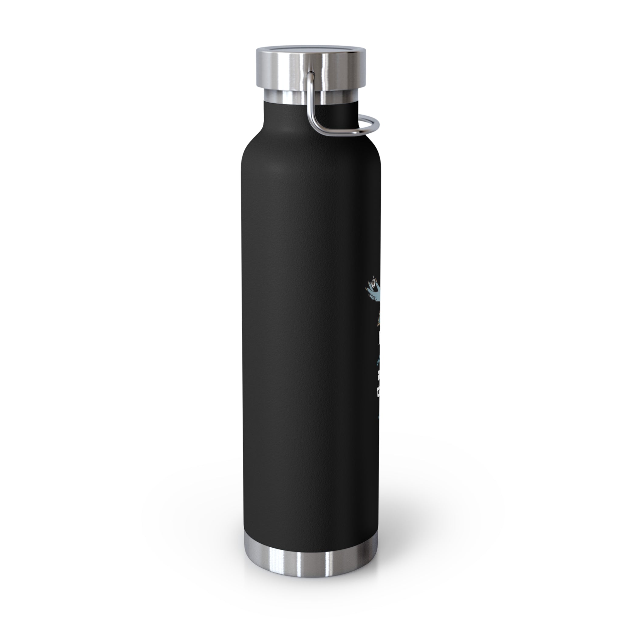 "If You Look at Me Take A Sip" Copper Water Bottle, Inspirational Quote, Gift Tumbler, 22oz, Motivational Drinkware, Stainless Steel Thermos