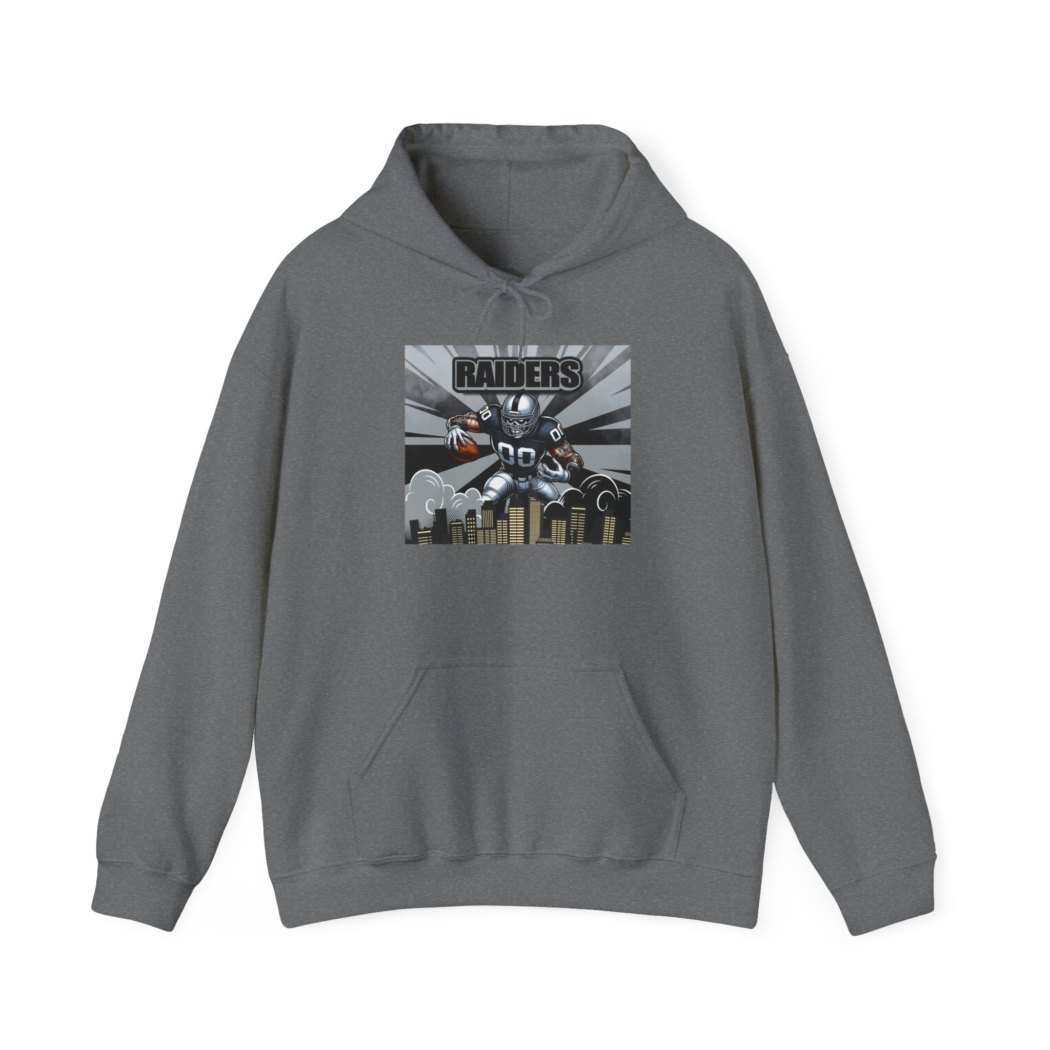 City Warrior Raiders Hoodie, Skyline Power Edition, Touchdown Raiders Hoodie, Unisex Hoodies, Raiders Football Fan Hoodie