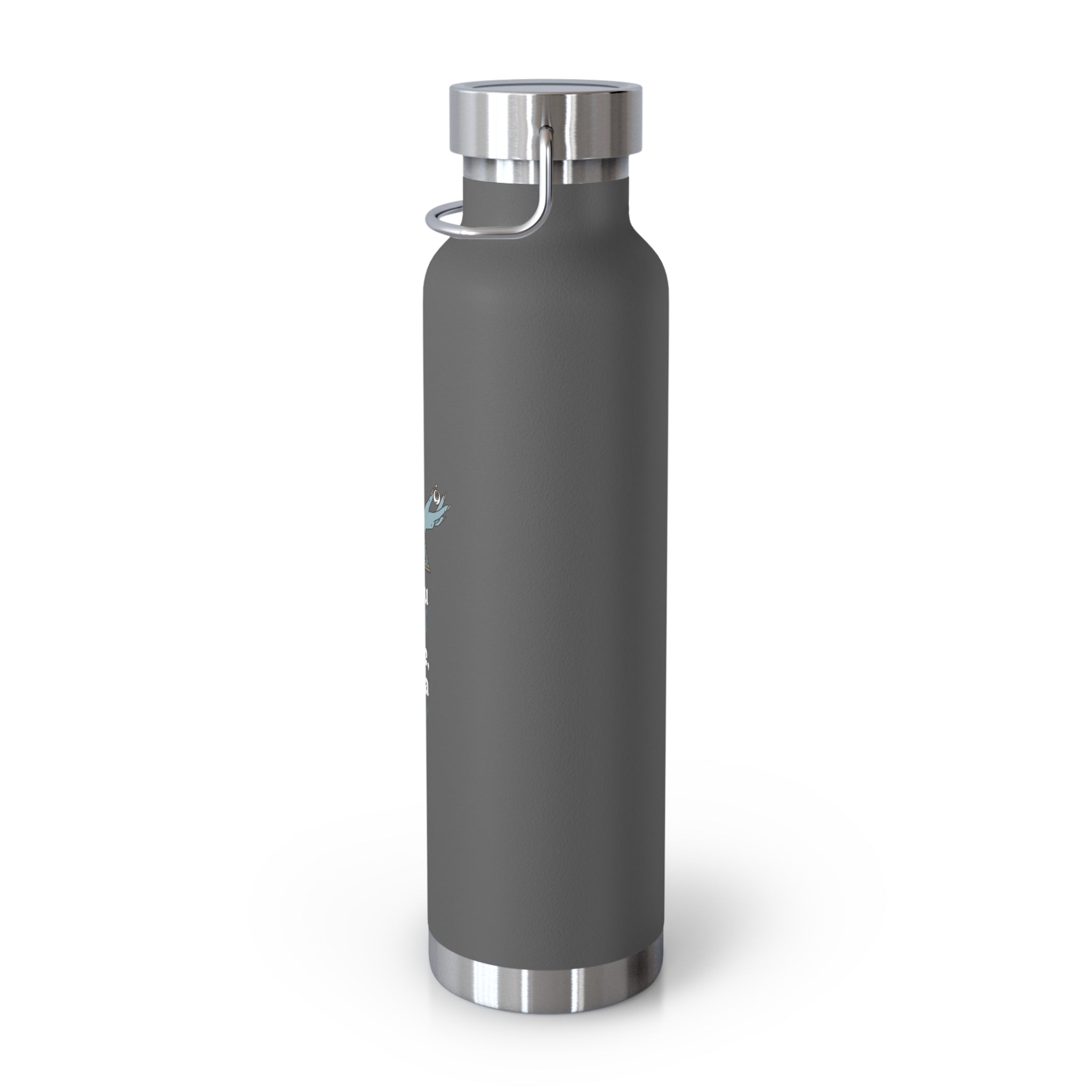 "If You Look at Me Take A Sip" Copper Water Bottle, Inspirational Quote, Gift Tumbler, 22oz, Motivational Drinkware, Stainless Steel Thermos