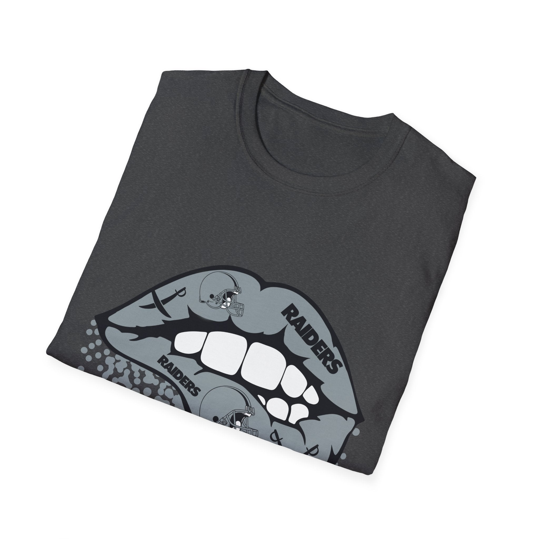 Lip Bite Raiders Unisex T-Shirt -Vintage Inspired Tee, Classic Shirt, Football Fan Shirt, Team Sports Top, Soft Cotton Jersey