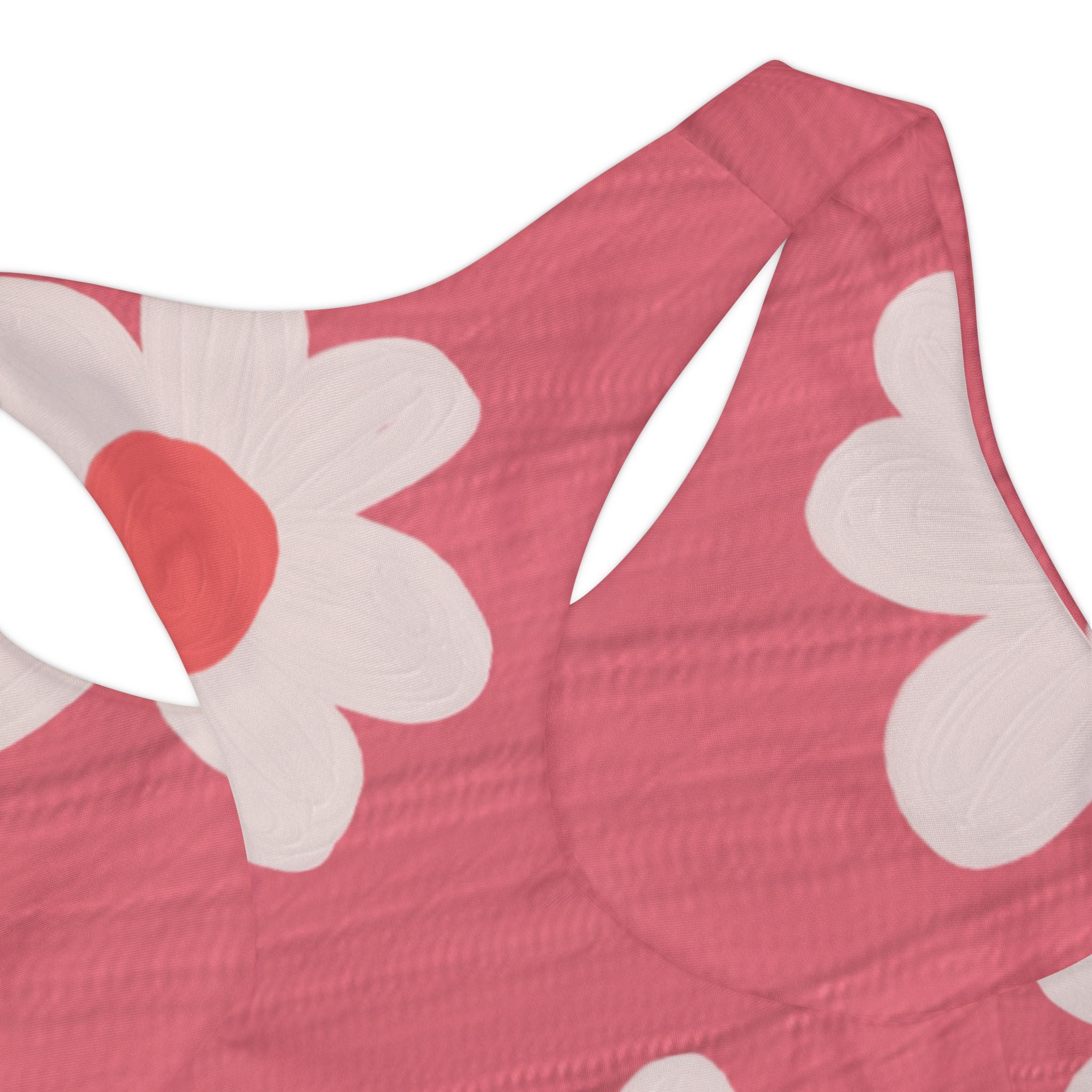 Pink Daisy Swimsuit Set, Floral Two Piece Bathing Suit, Cute Girls Swimwear, Summer Beach Outfit, Kids Swim Set