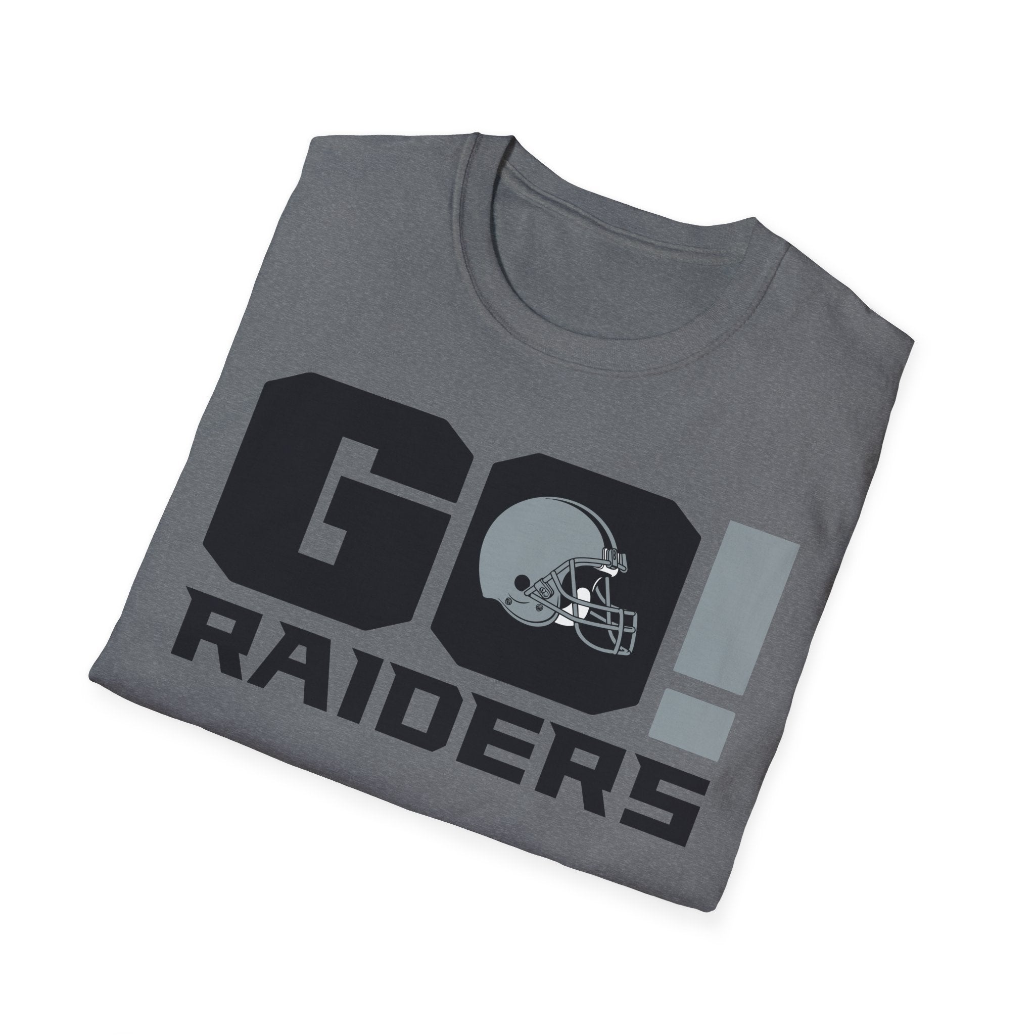 Black Football GO Raiders! Unisex TShirt -Vintage Inspired Tee, Classic Shirt, Football Fan Shirt, Team Sports Cotton Top