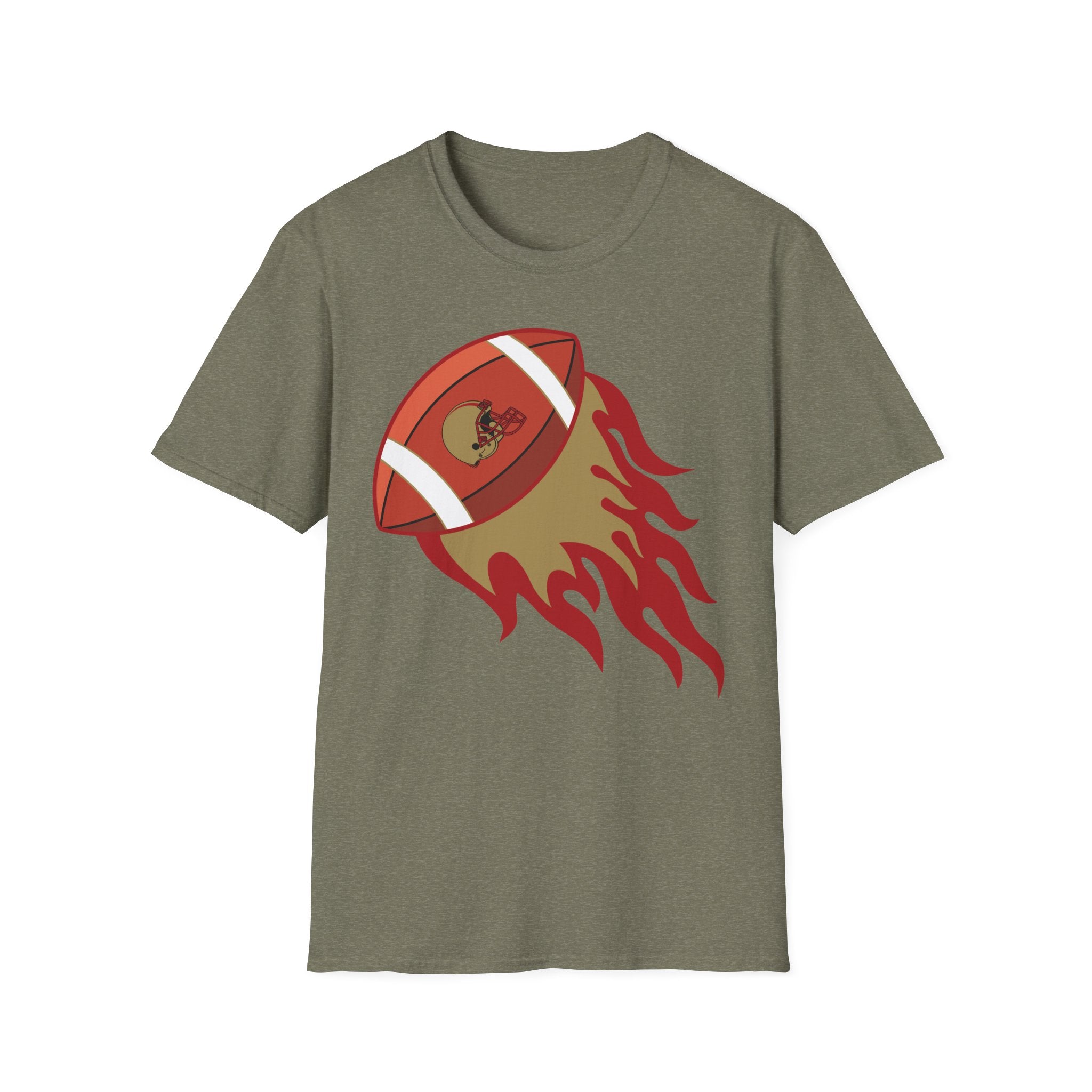 SF Football on Flare , San Francisco Shirt, Unique Fan Apparel, Football Team Game Day Shirt, Sporty Men's Women's Clothing
