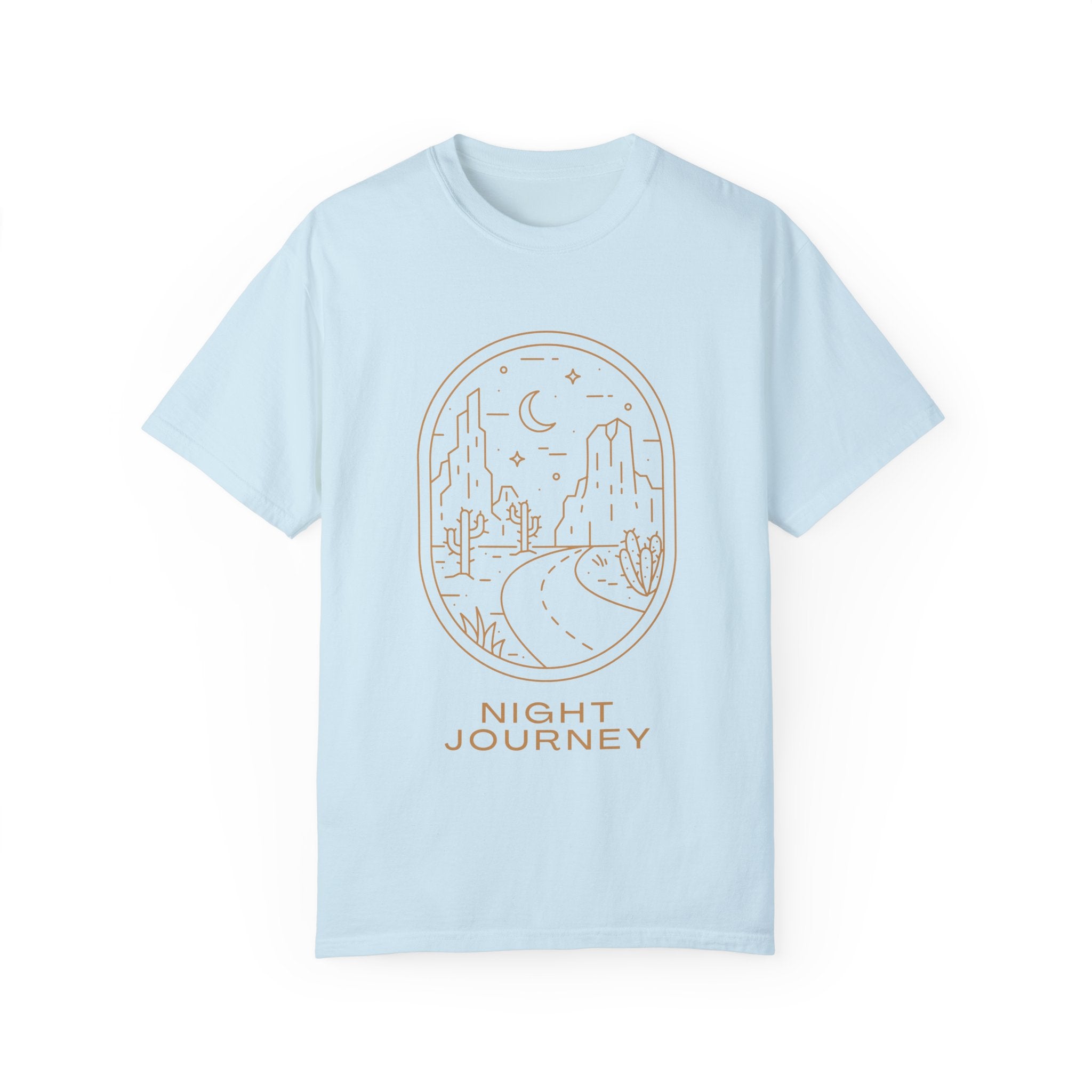 Night Journey, Graphic Design Unisex T-shirt, Casual Cotton Outwear, Gift for Him- Gift for Her, Stylish Tee, Cool Shirt, Trendy Apparel, Comfortable Top,