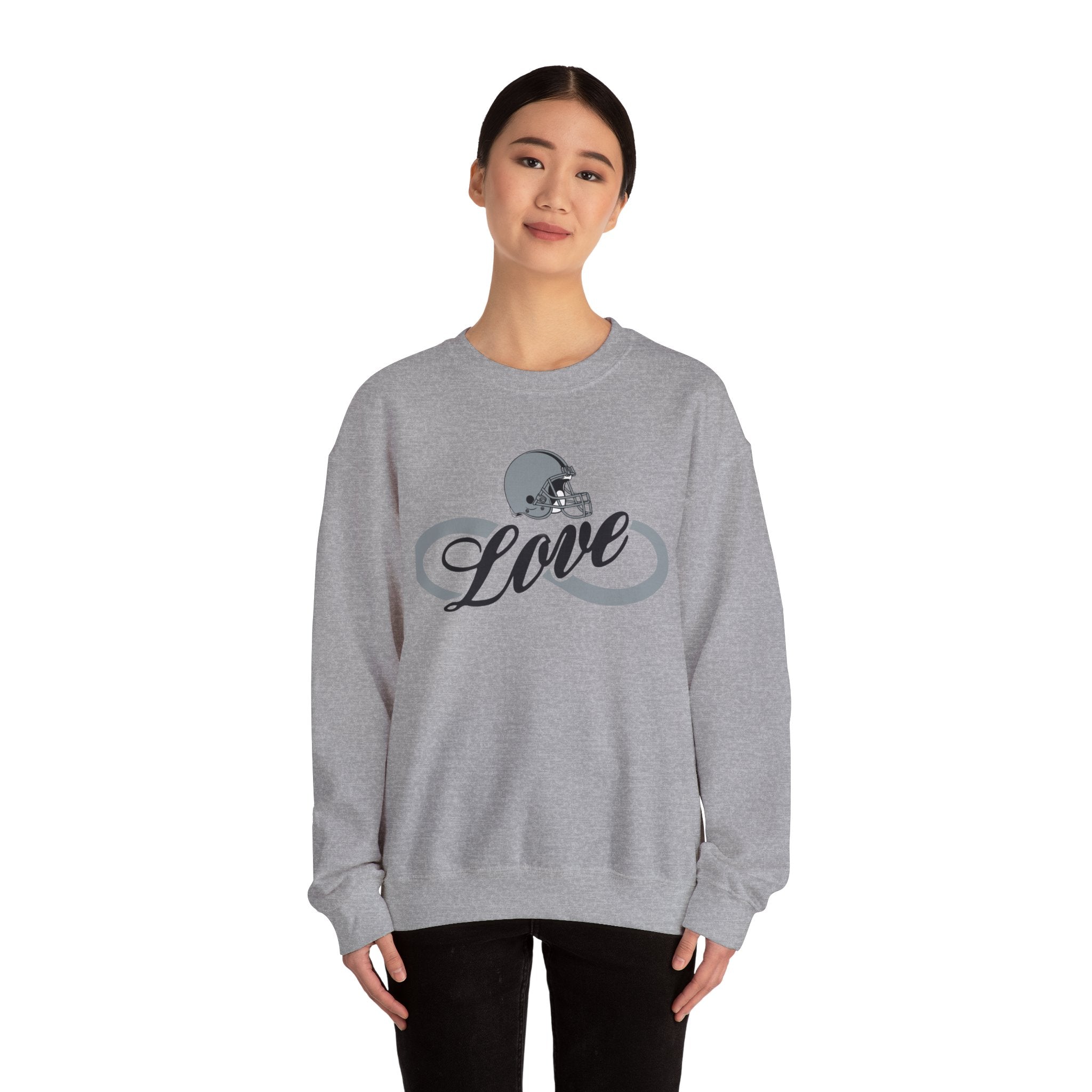 Love for Raiders Football Fan Sweatshirt, Unisex Sweatshirt, Football Fan Sweatshirt, Casual Sweatshirt, Summer Fit Sweatshirt