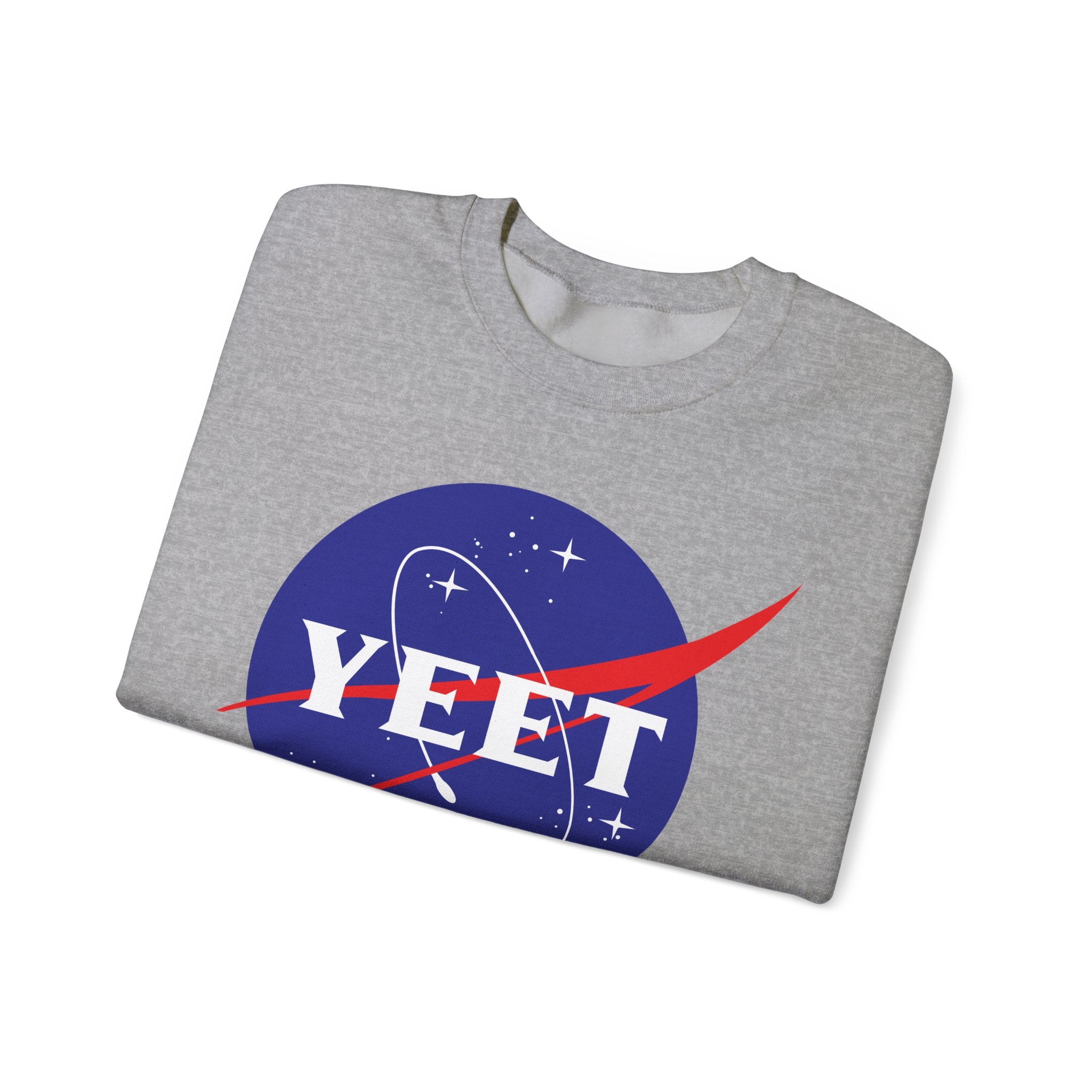 Yeet Nasa Sweatshirt Design, Sports Sweatshirt, Wrestling Fan Unisex Sweatshirt - Gift for Him or Her, Casual Outwear, Heavy Blend Crewneck Sweatshirt