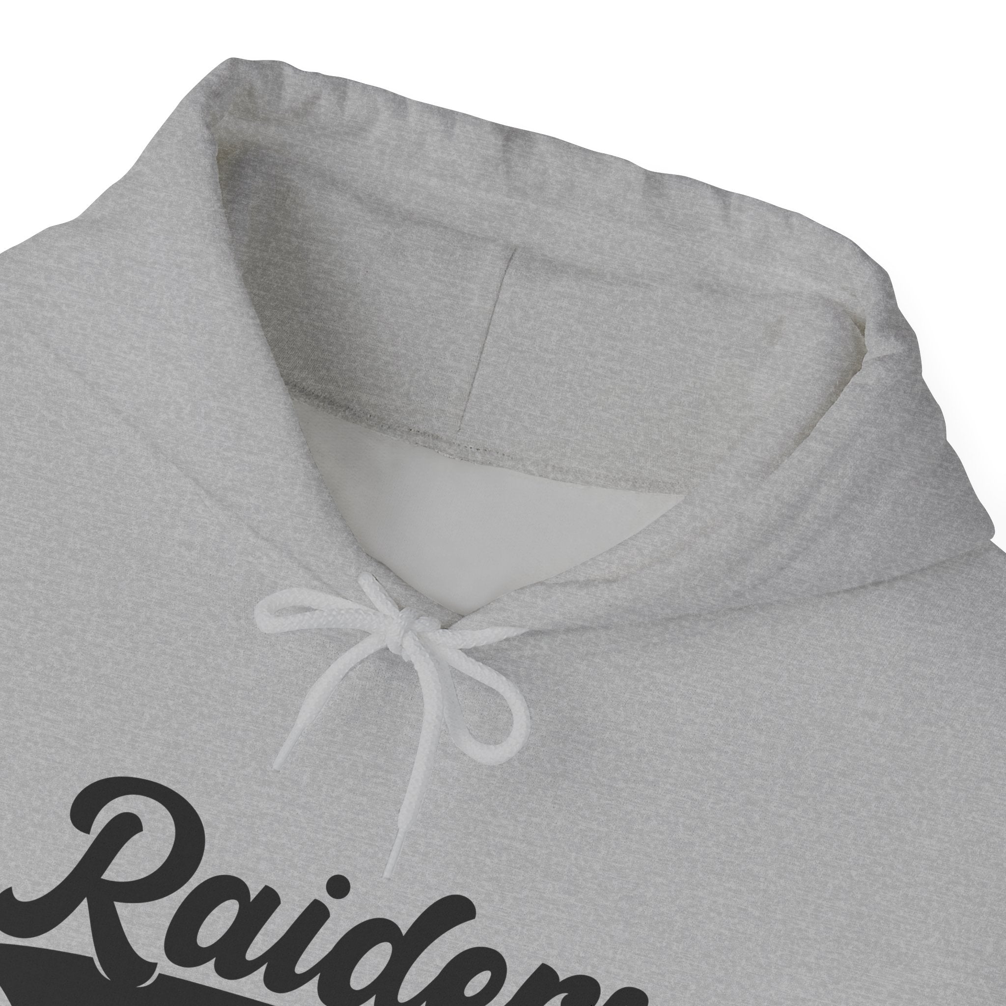 Pure Black Raiders Hoodie - Legendary Fanwear, Football Raiders Hoodie, Bold and Dominant, Ultimate Game-Day Gear, Football