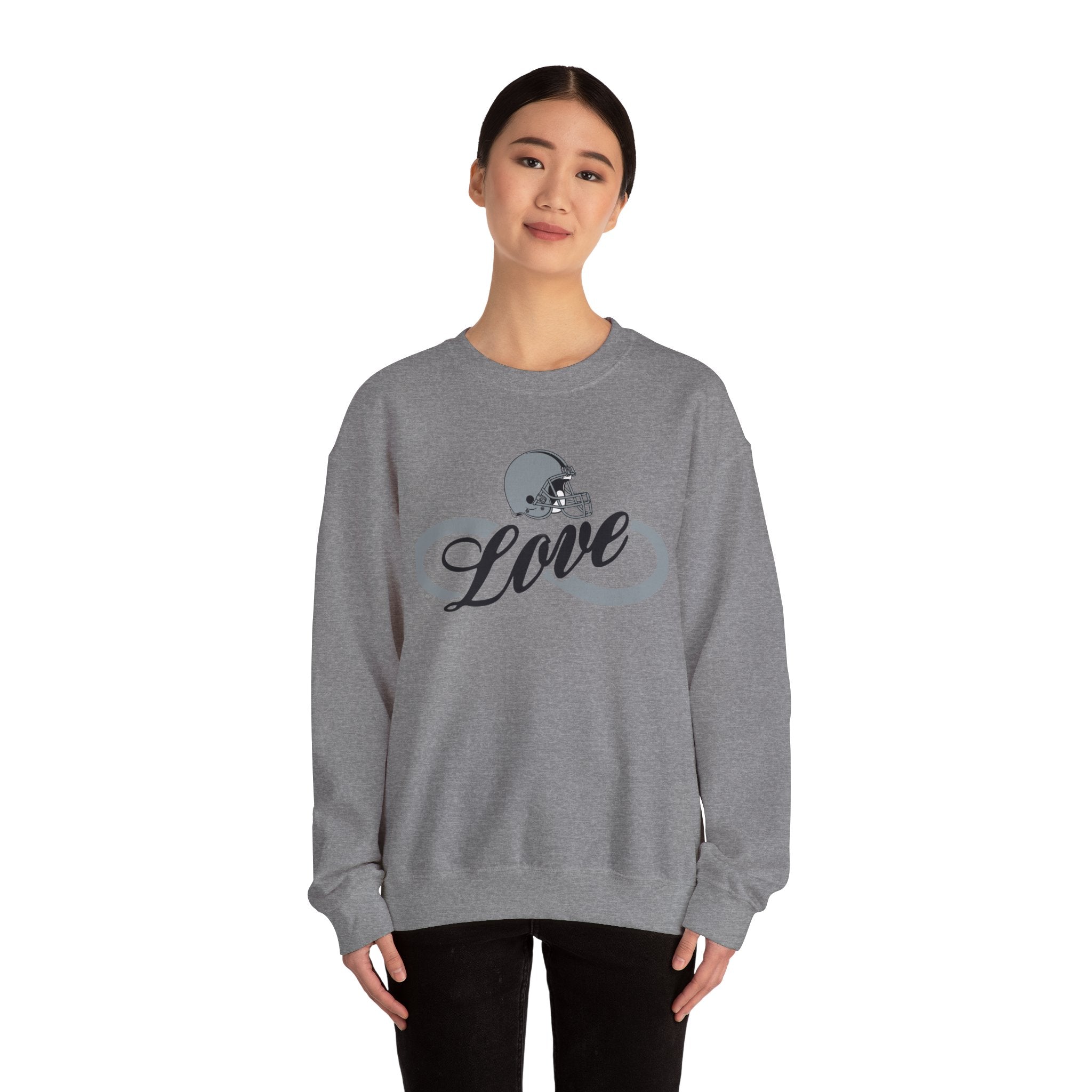 Love for Raiders Football Fan Sweatshirt, Unisex Sweatshirt, Football Fan Sweatshirt, Casual Sweatshirt, Summer Fit Sweatshirt