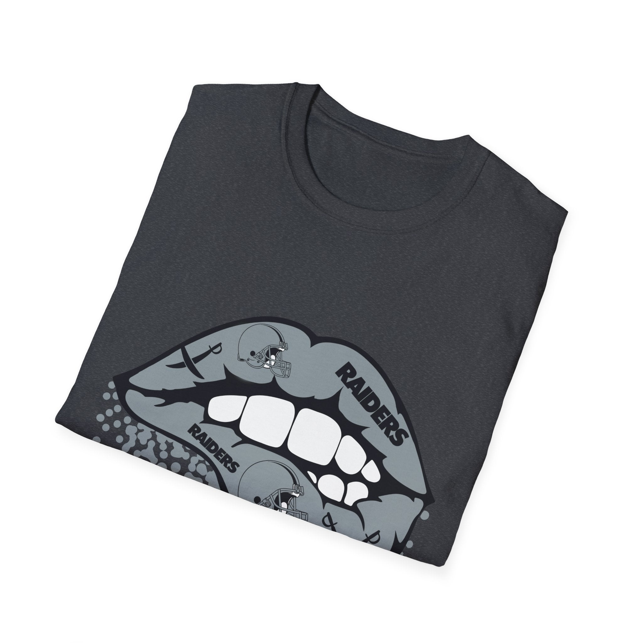 Lip Bite Raiders Unisex T-Shirt -Vintage Inspired Tee, Classic Shirt, Football Fan Shirt, Team Sports Top, Soft Cotton Jersey