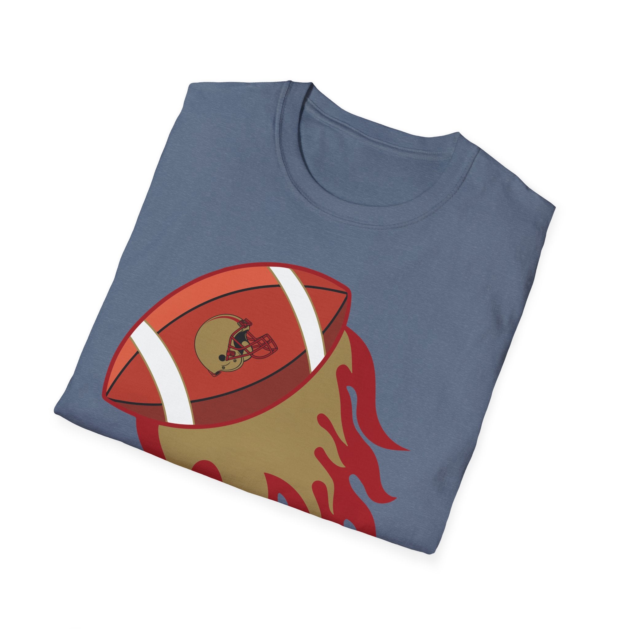 SF Football on Flare , San Francisco Shirt, Unique Fan Apparel, Football Team Game Day Shirt, Sporty Men's Women's Clothing
