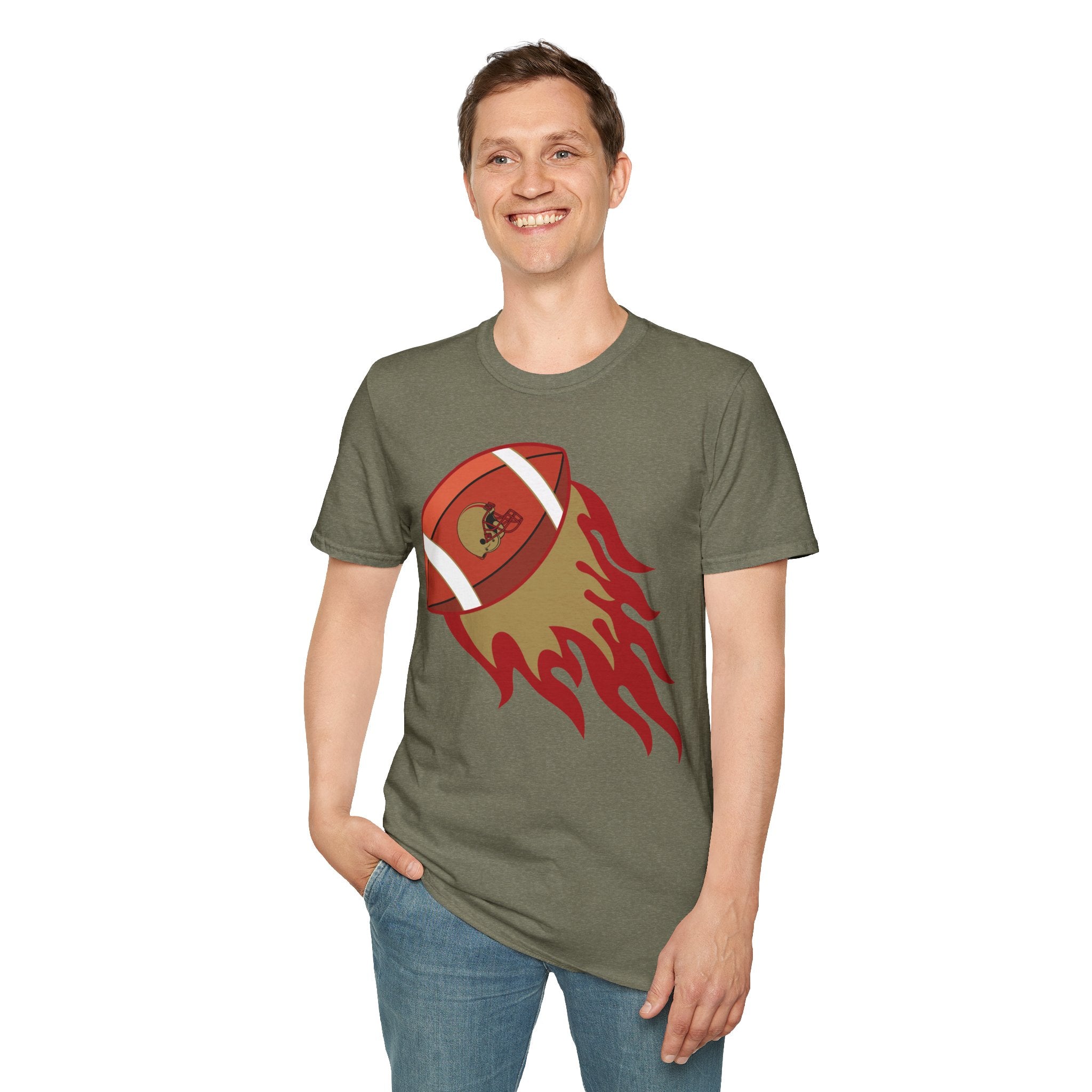 SF Football on Flare , San Francisco Shirt, Unique Fan Apparel, Football Team Game Day Shirt, Sporty Men's Women's Clothing