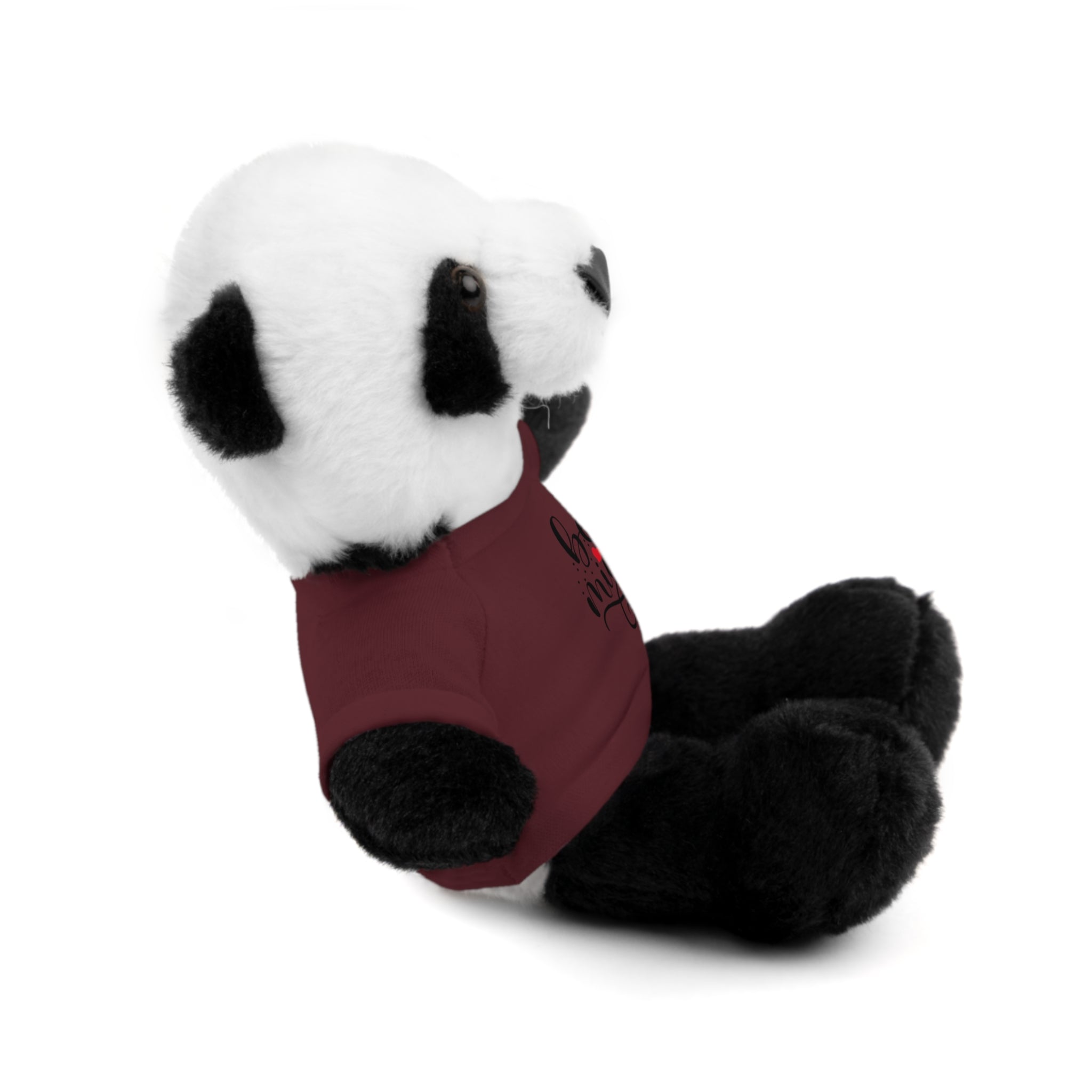 Lovely Panda Plushy, Be Mine, Stuffed Animals Shirt Printed, Suitable for Soft Valentine's Day Gift for Her, Him