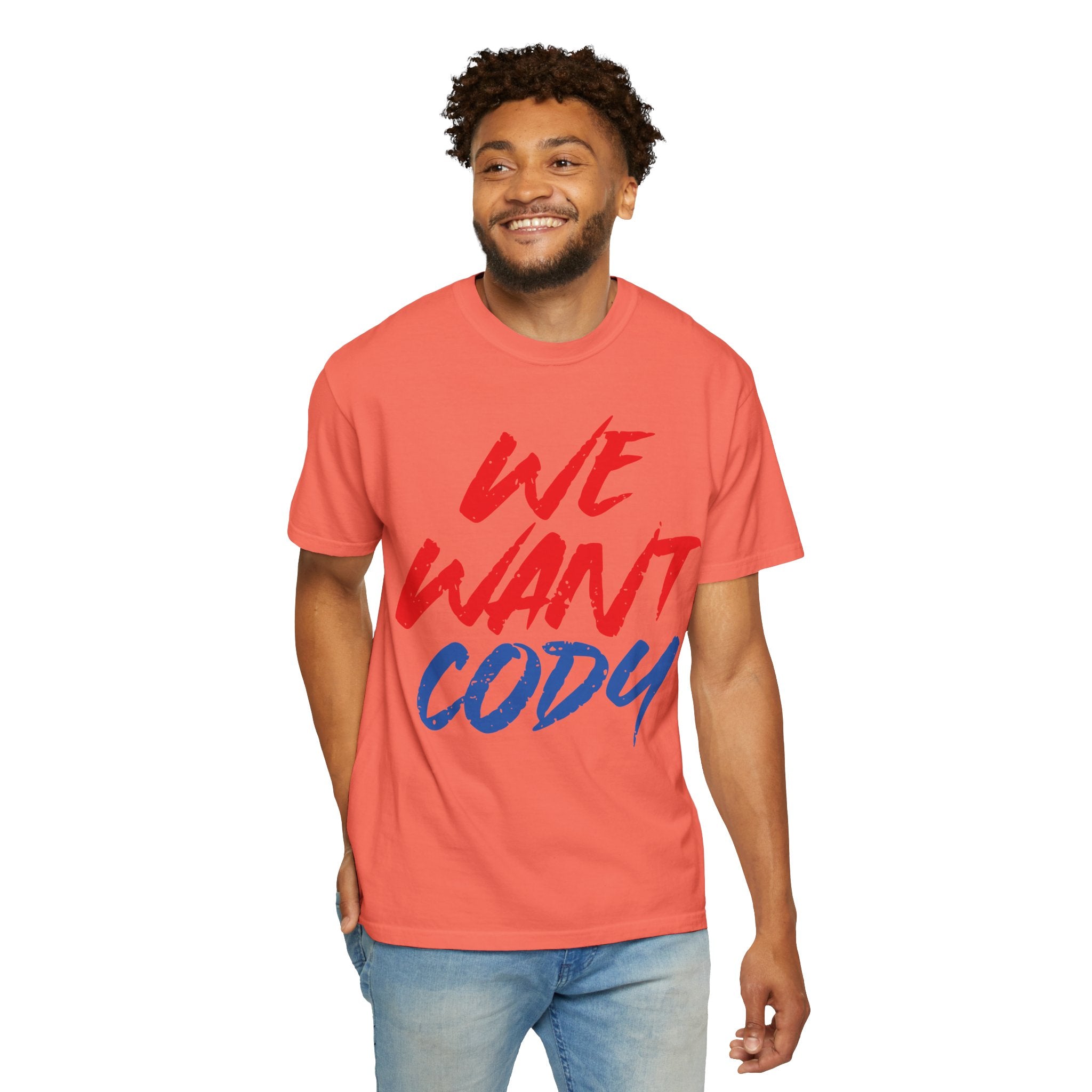 We Want Cody Graphic Design Cody Rhodes Fan Shirt, Sports Fan T-shirt, Unisex Shirt, Gift for Her-Him, Casual Outwear Shirt