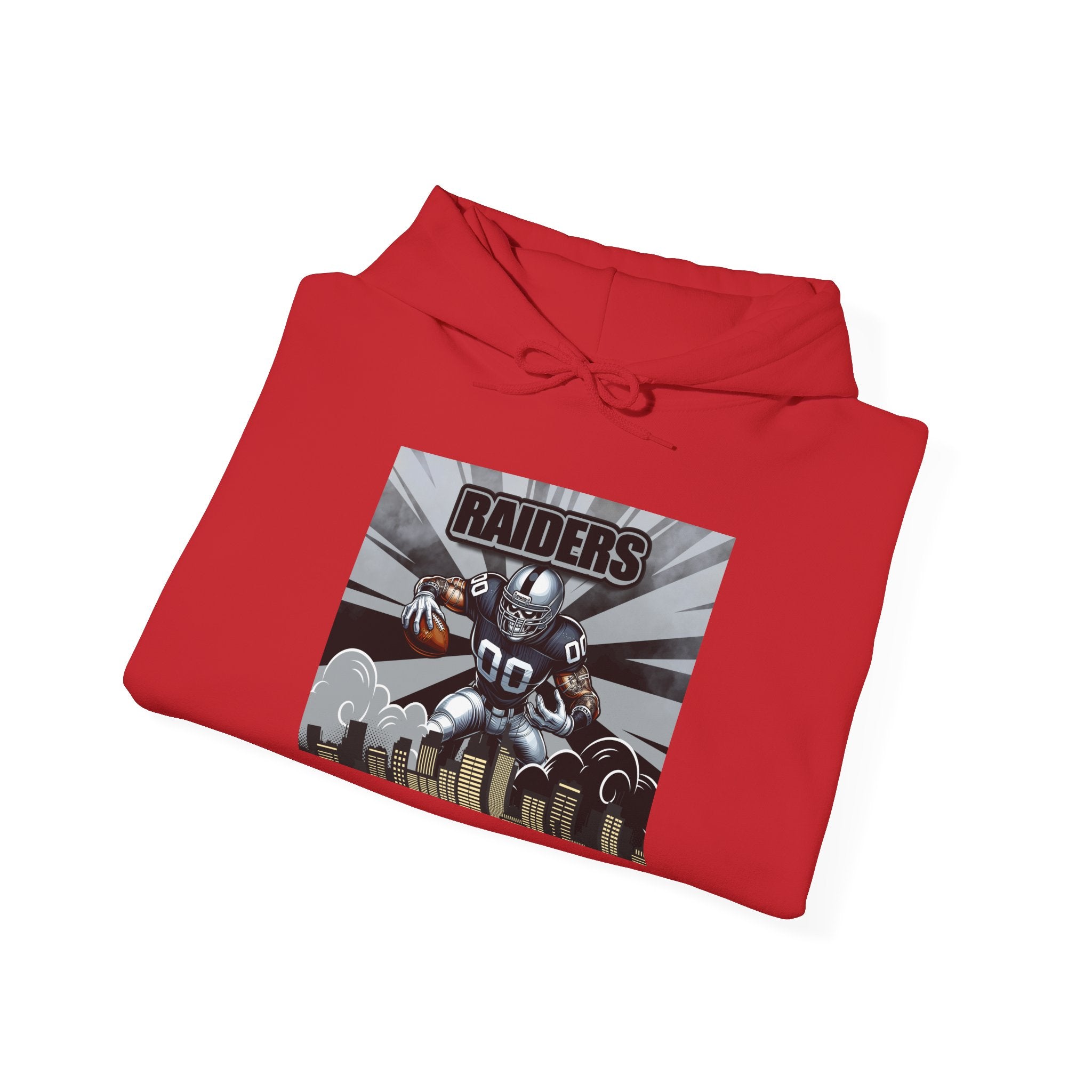 City Warrior Raiders Hoodie, Skyline Power Edition, Touchdown Raiders Hoodie, Unisex Hoodies, Raiders Football Fan Hoodie