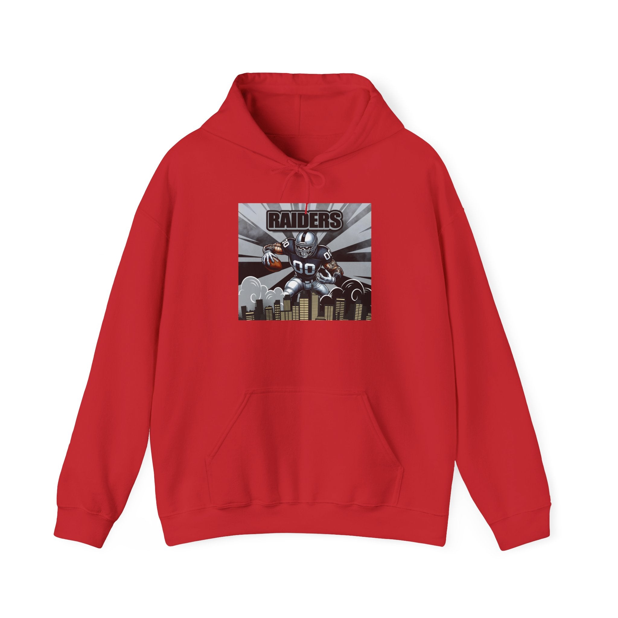 City Warrior Raiders Hoodie, Skyline Power Edition, Touchdown Raiders Hoodie, Unisex Hoodies, Raiders Football Fan Hoodie