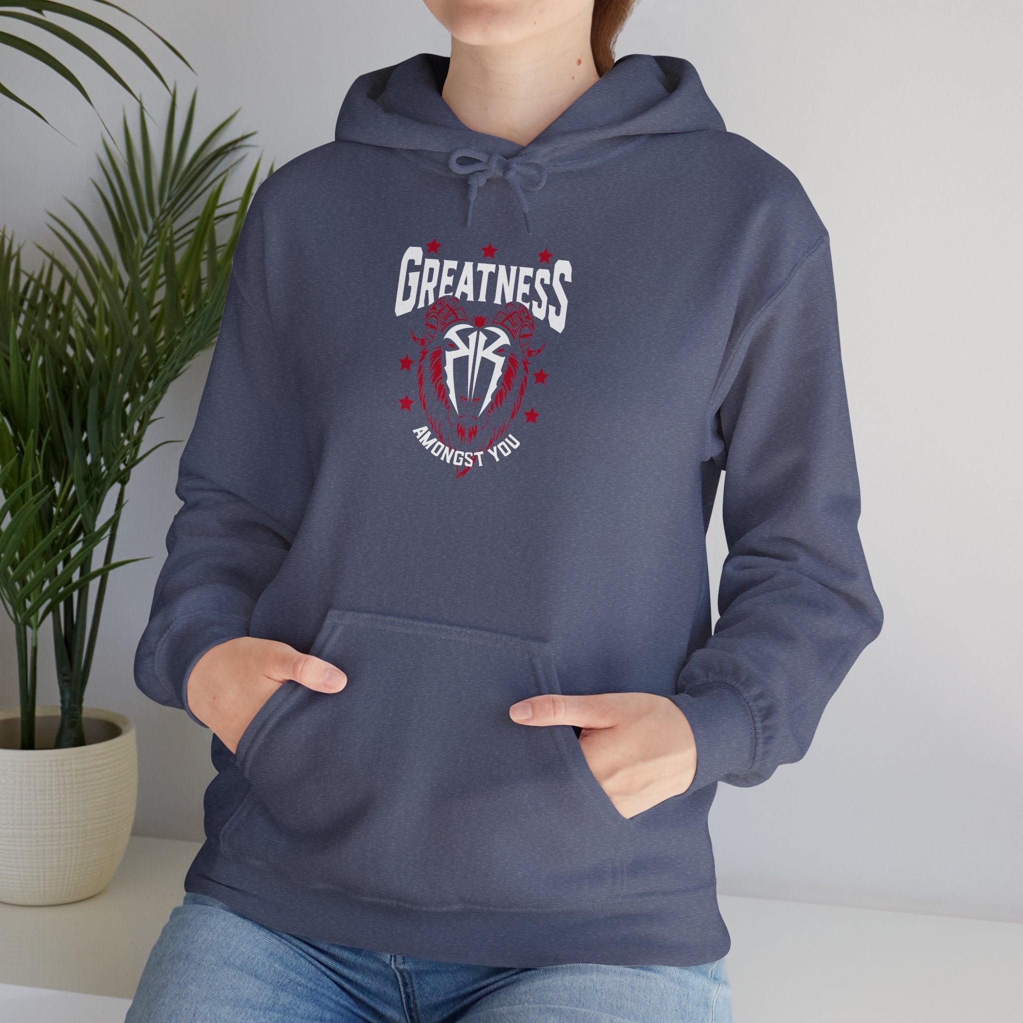 Greatness Amongst You, Royal Reigns Hoodies, Pro Wrestling Apparel, Heavy Blend Hoodie, Sports Fan Gift, Graphic Pullover