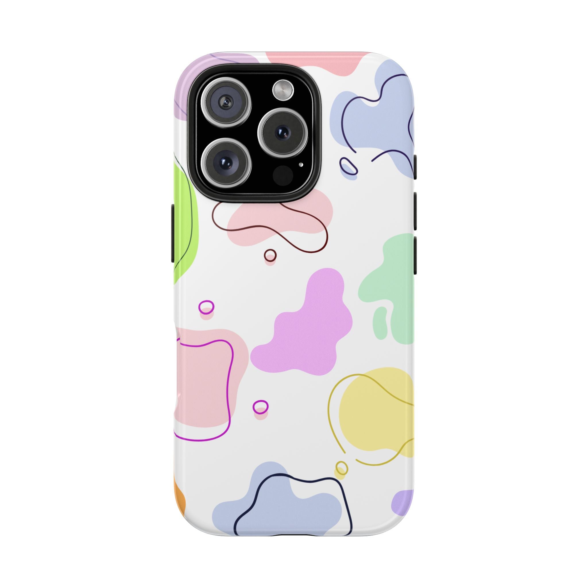 Colorful Pastel Abstract Patern, Elegant Phone Cases, Stylish Phone Covers, Chic Phone Protectors, Fashionable Case for Her, Trendy Smartphone Accessories
