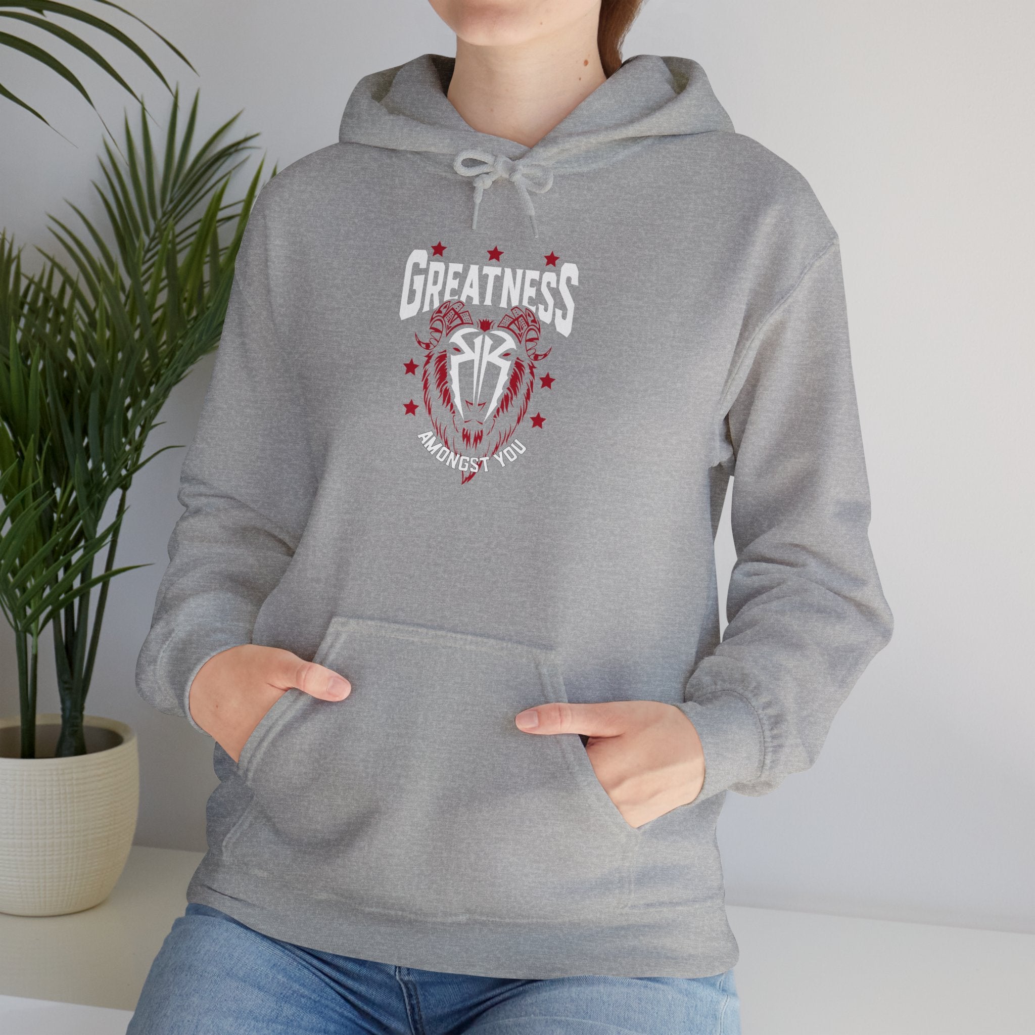 Greatness Amongst You, Royal Reigns Hoodies, Pro Wrestling Apparel, Heavy Blend Hoodie, Sports Fan Gift, Graphic Pullover