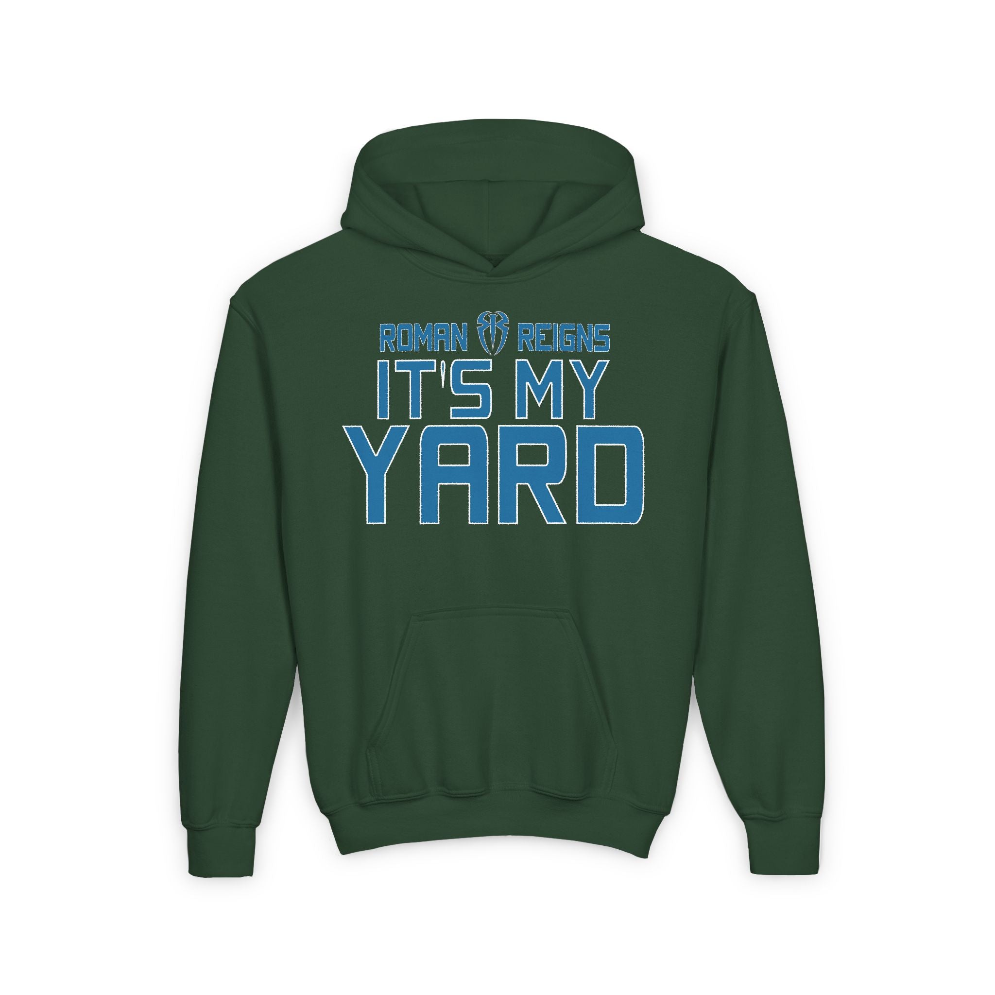 Roman Reigns "It's My Yard" Shirt Design, Sports Fan Kids Hoodies - Youth Heavy Blend Hooded Sweatshirt, Unisex, Gift for Her-Him, Casual Outwear