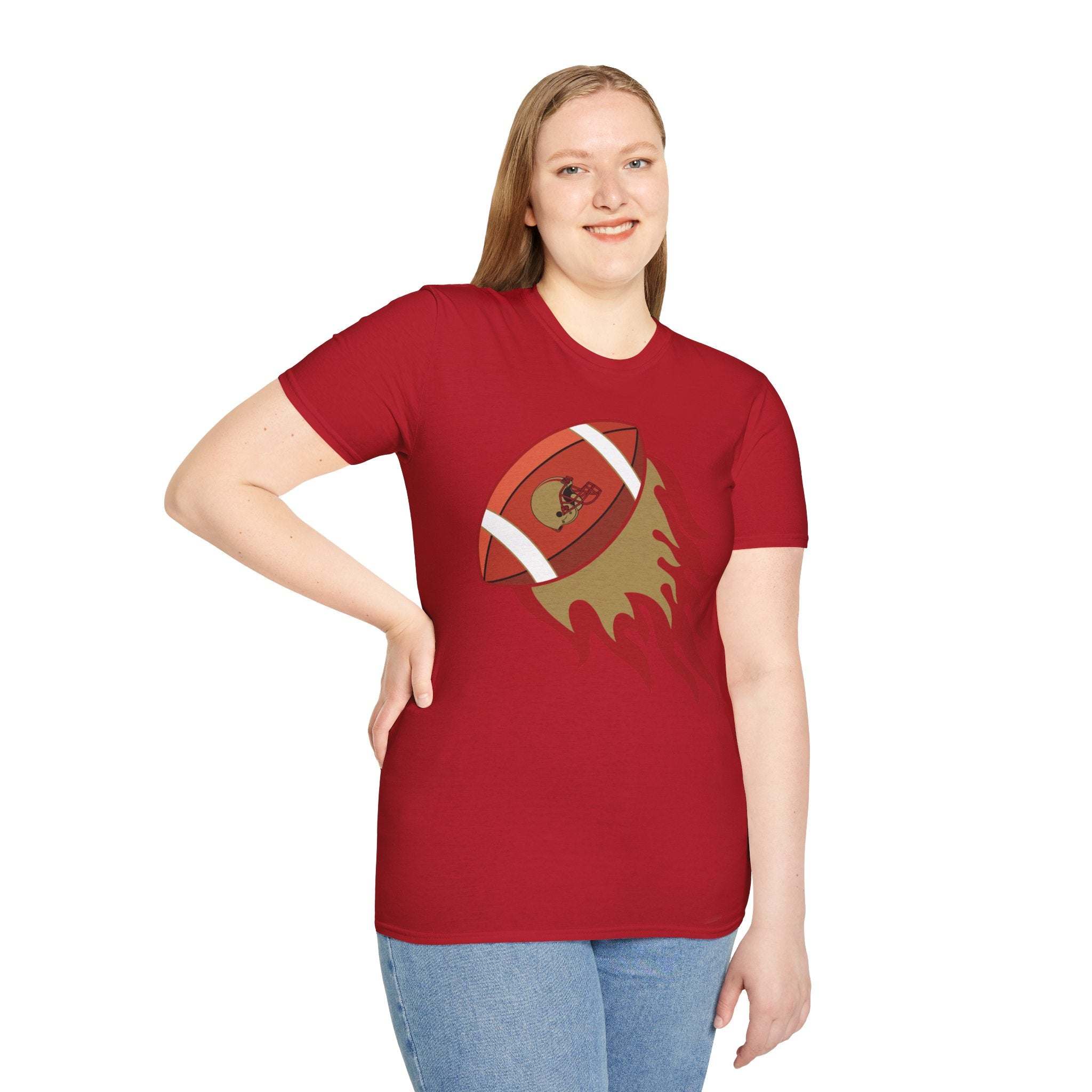 SF Football on Flare , San Francisco Shirt, Unique Fan Apparel, Football Team Game Day Shirt, Sporty Men's Women's Clothing