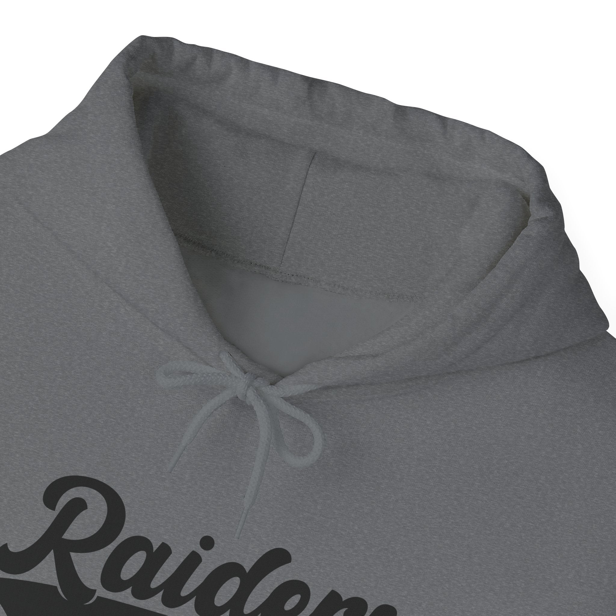 Pure Black Raiders Hoodie - Legendary Fanwear, Football Raiders Hoodie, Bold and Dominant, Ultimate Game-Day Gear, Football