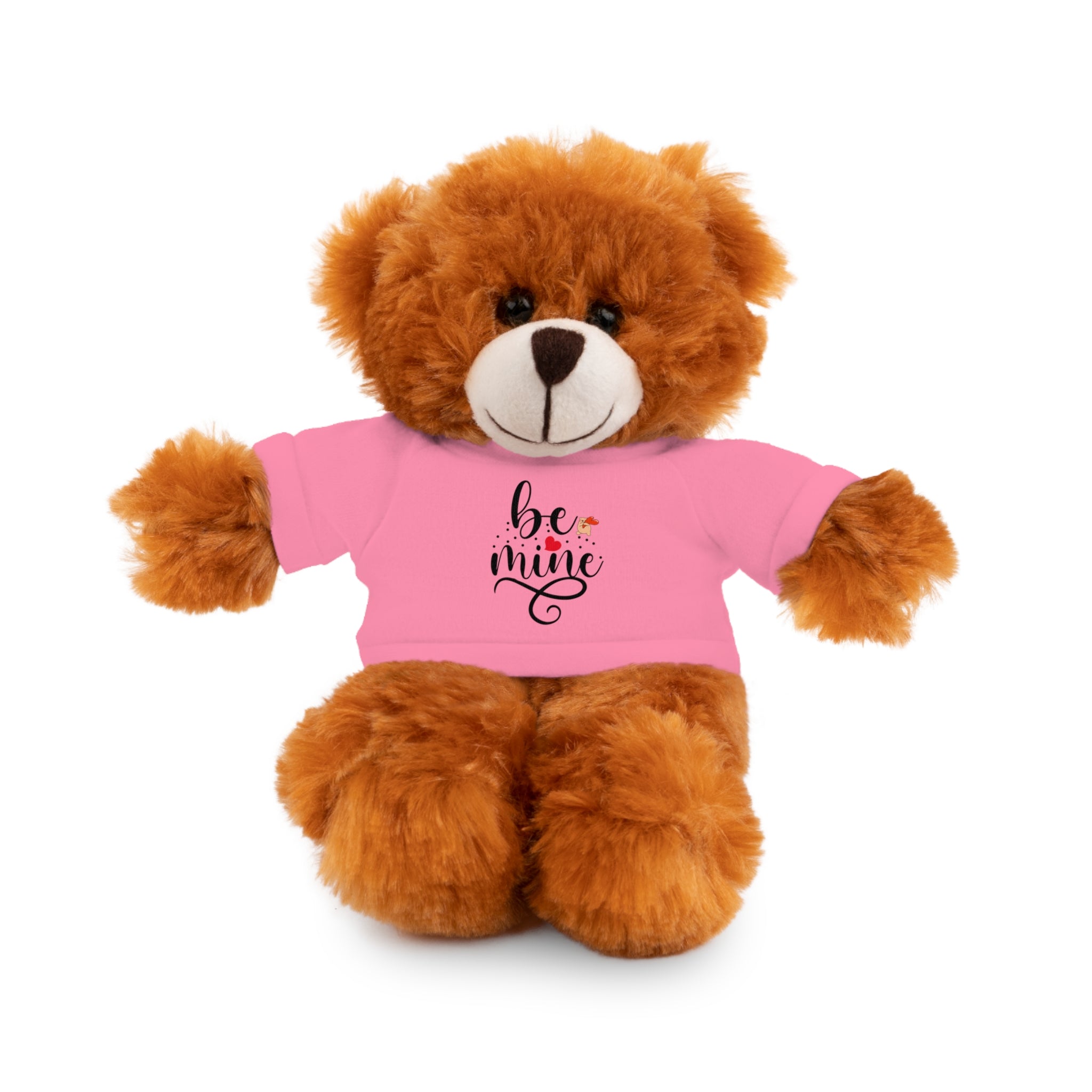 Lovely Panda Plushy, Be Mine, Stuffed Animals Shirt Printed, Suitable for Soft Valentine's Day Gift for Her, Him