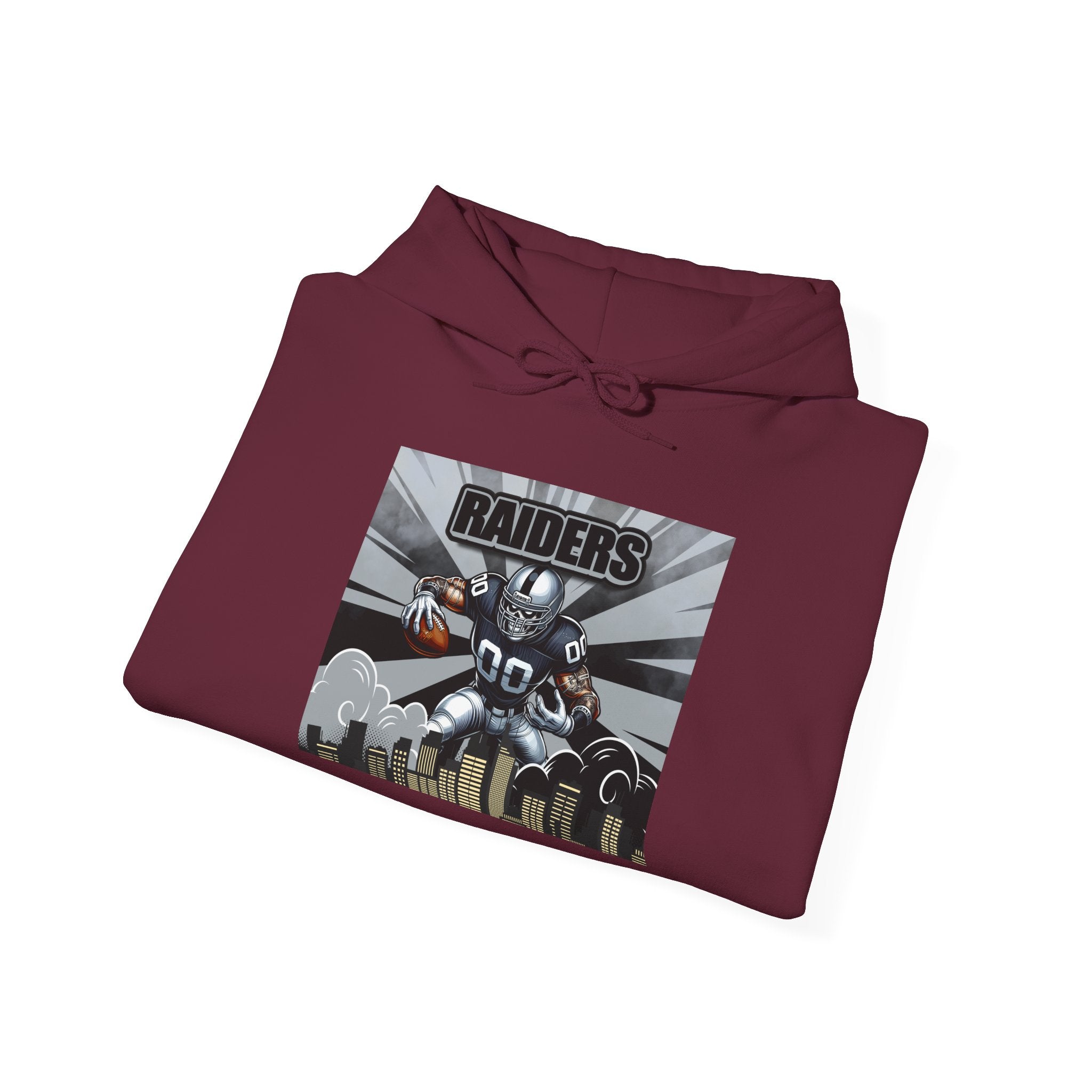 City Warrior Raiders Hoodie, Skyline Power Edition, Touchdown Raiders Hoodie, Unisex Hoodies, Raiders Football Fan Hoodie