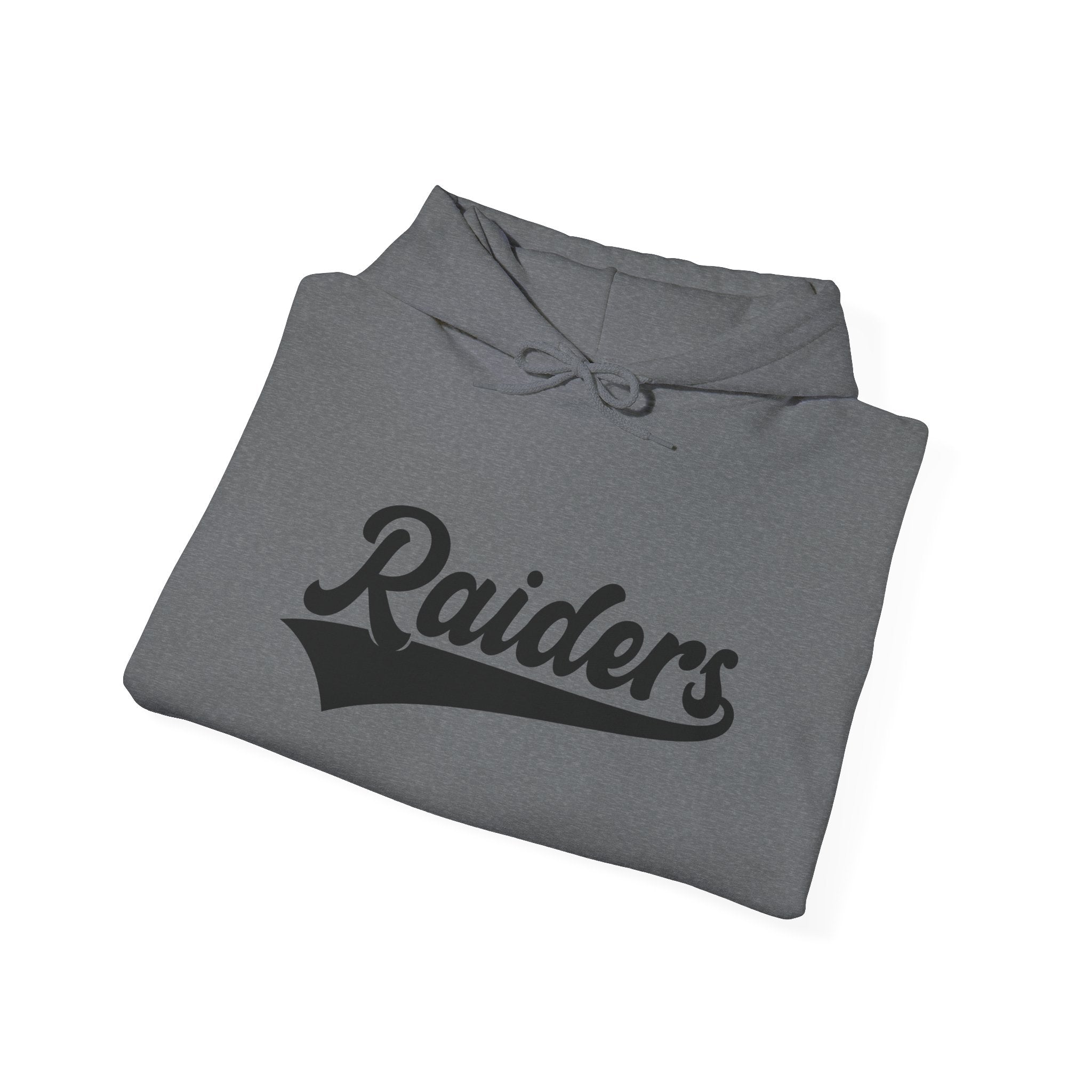 Pure Black Raiders Hoodie - Legendary Fanwear, Football Raiders Hoodie, Bold and Dominant, Ultimate Game-Day Gear, Football