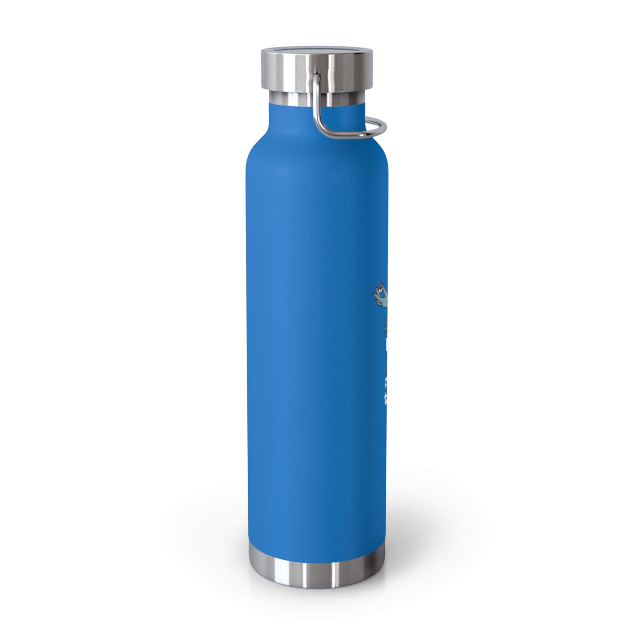 "If You Look at Me Take A Sip" Copper Water Bottle, Inspirational Quote, Gift Tumbler, 22oz, Motivational Drinkware, Stainless Steel Thermos