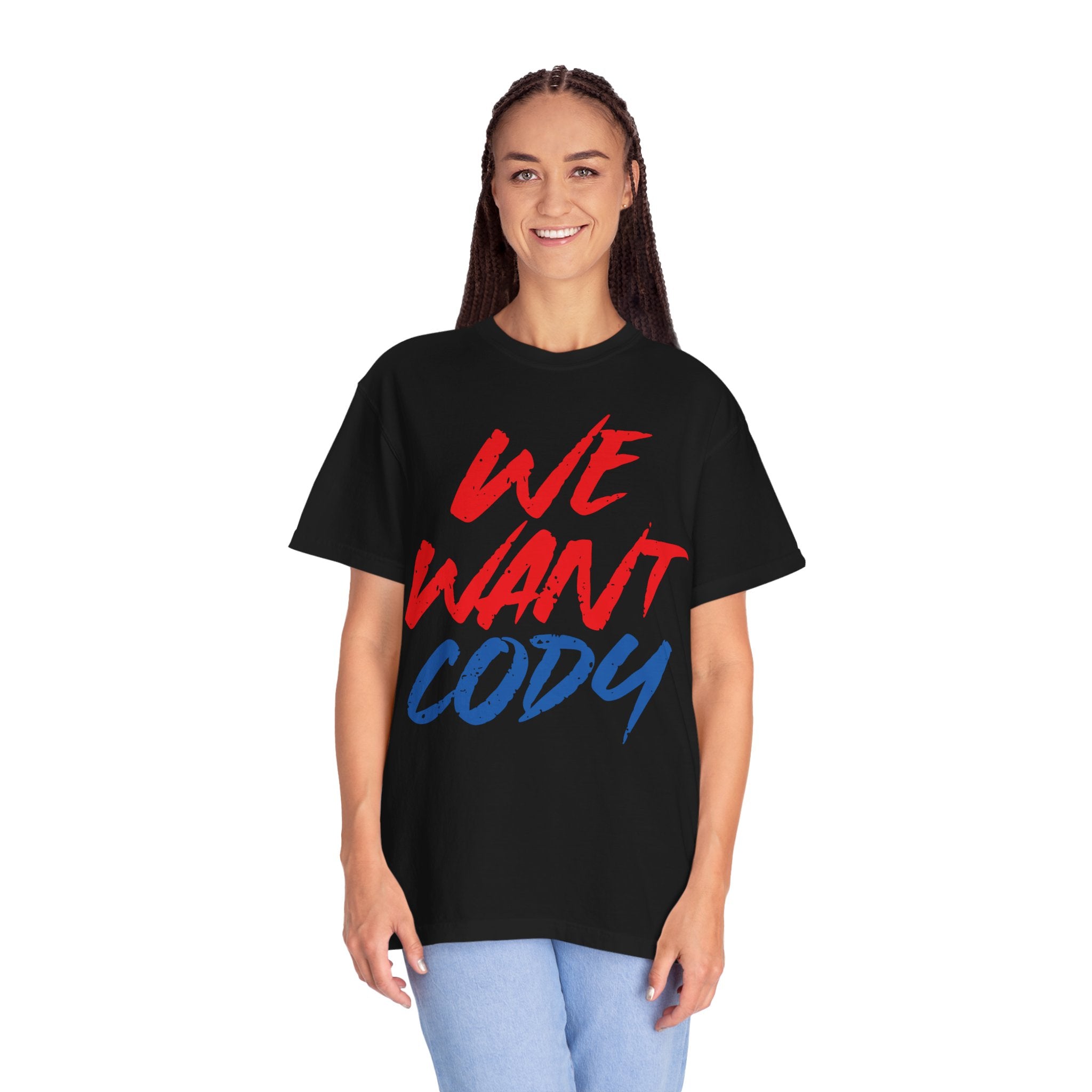 We Want Cody Graphic Design Cody Rhodes Fan Shirt, Sports Fan T-shirt, Unisex Shirt, Gift for Her-Him, Casual Outwear Shirt