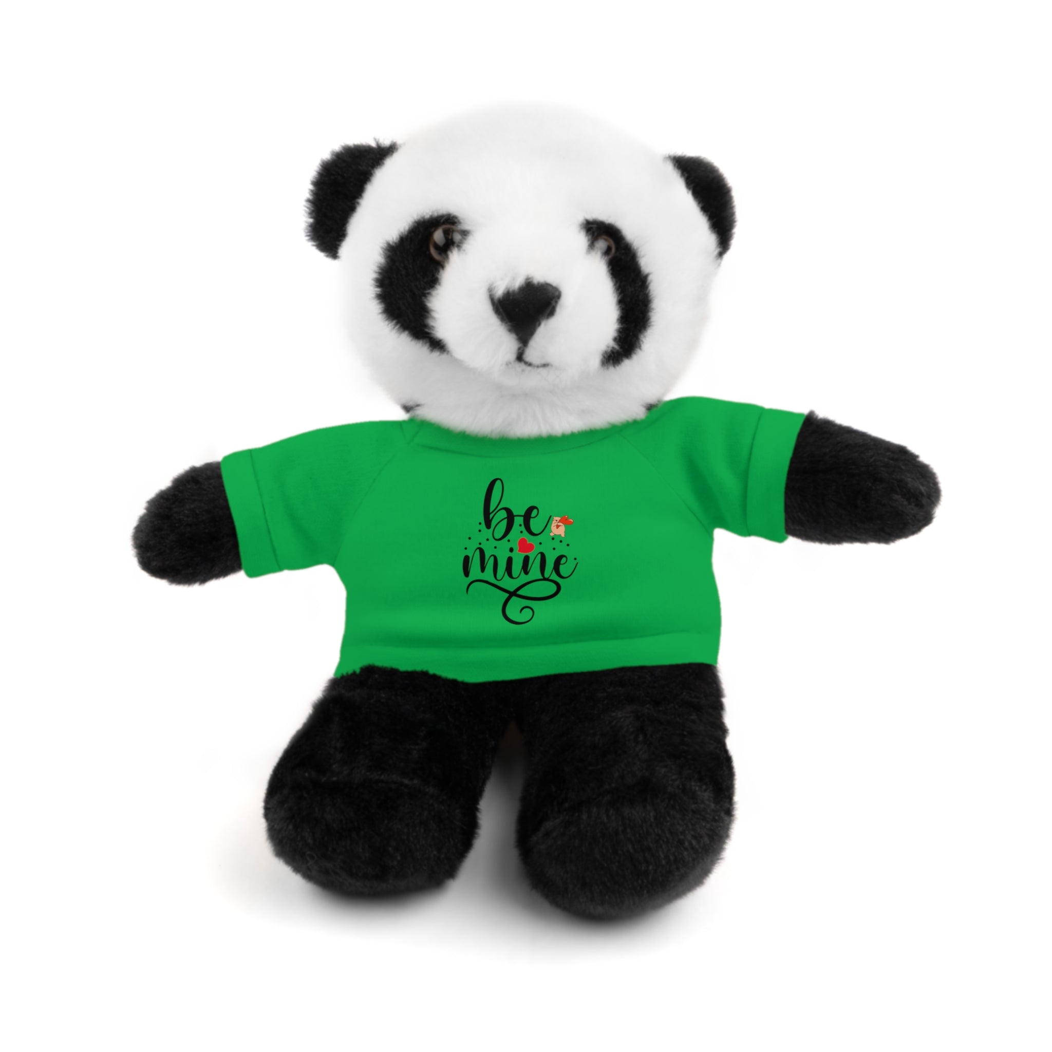 Lovely Panda Plushy, Be Mine, Stuffed Animals Shirt Printed, Suitable for Soft Valentine's Day Gift for Her, Him