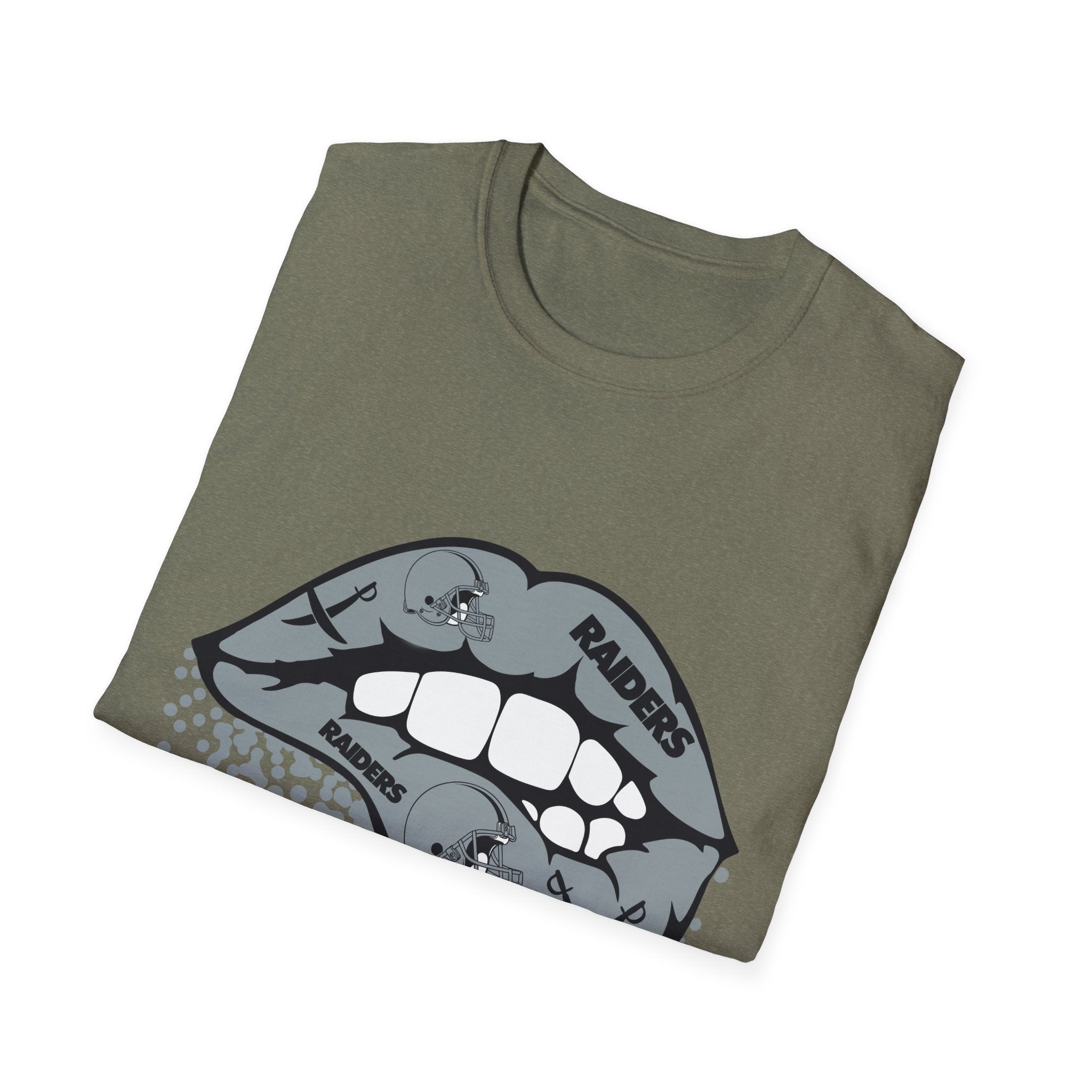 Lip Bite Raiders Unisex T-Shirt -Vintage Inspired Tee, Classic Shirt, Football Fan Shirt, Team Sports Top, Soft Cotton Jersey