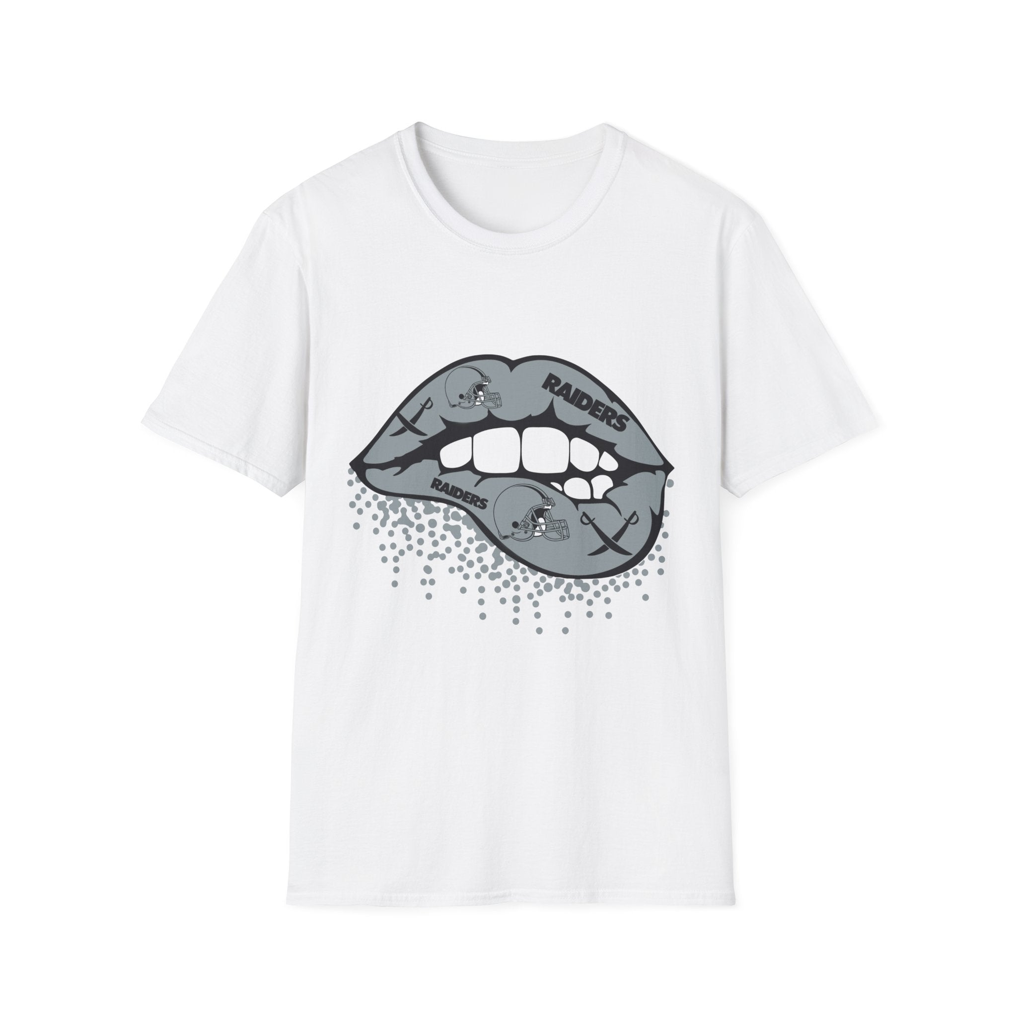 Lip Bite Raiders Unisex T-Shirt -Vintage Inspired Tee, Classic Shirt, Football Fan Shirt, Team Sports Top, Soft Cotton Jersey