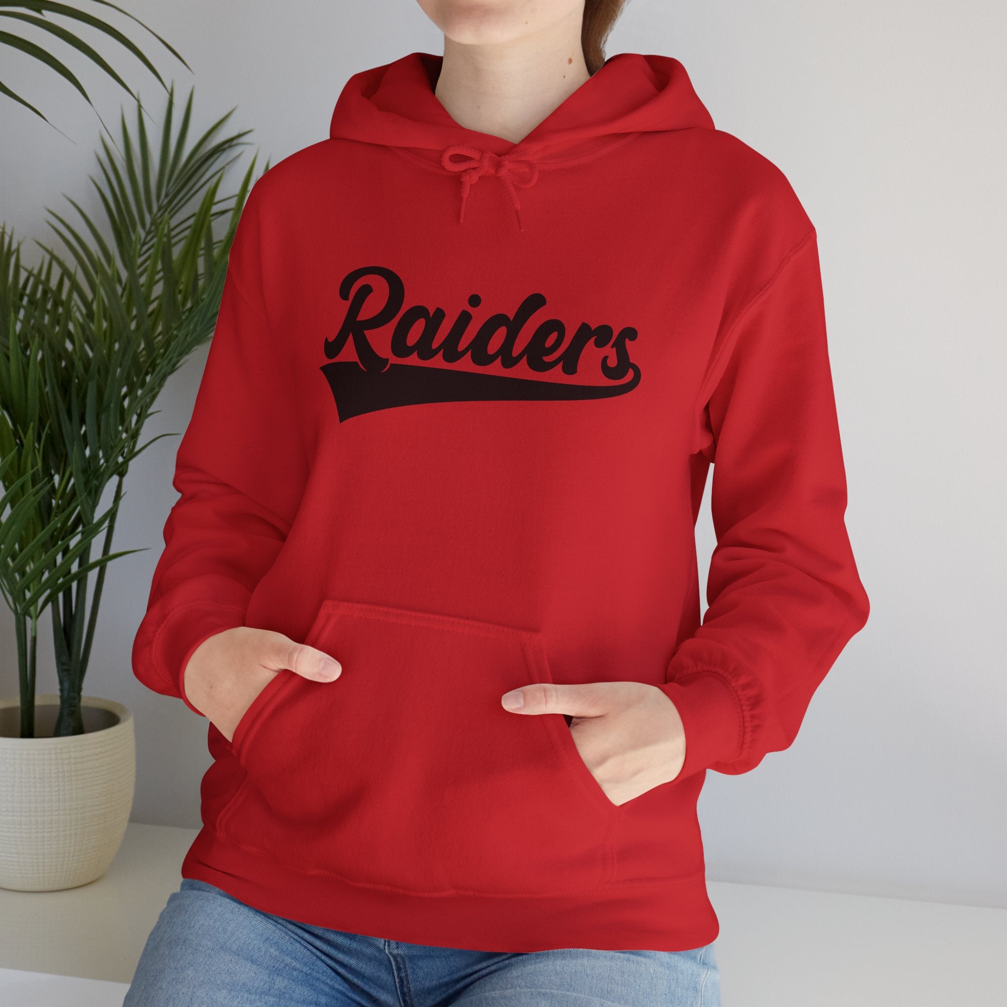Pure Black Raiders Hoodie - Legendary Fanwear, Football Raiders Hoodie, Bold and Dominant, Ultimate Game-Day Gear, Football