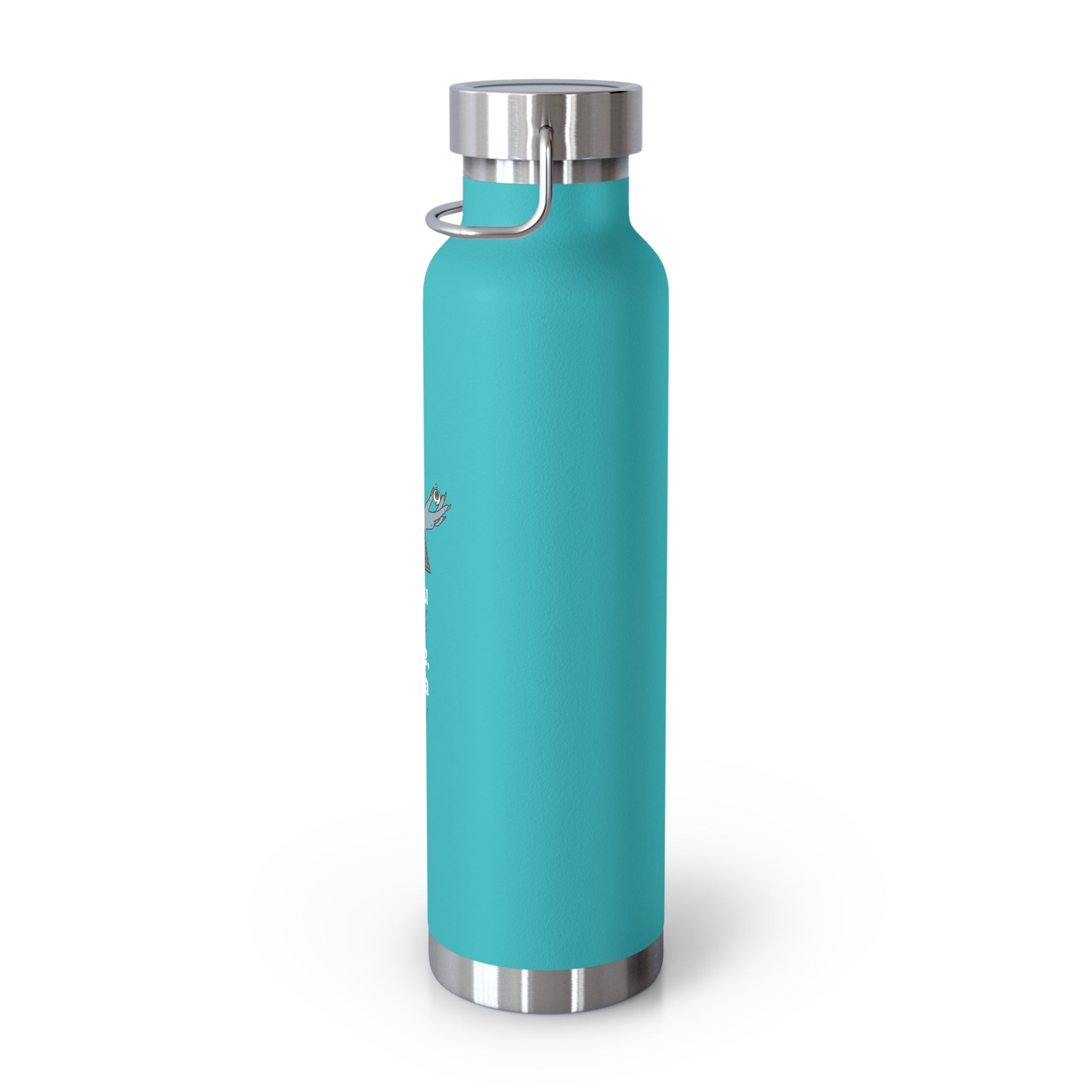 "If You Look at Me Take A Sip" Copper Water Bottle, Inspirational Quote, Gift Tumbler, 22oz, Motivational Drinkware, Stainless Steel Thermos