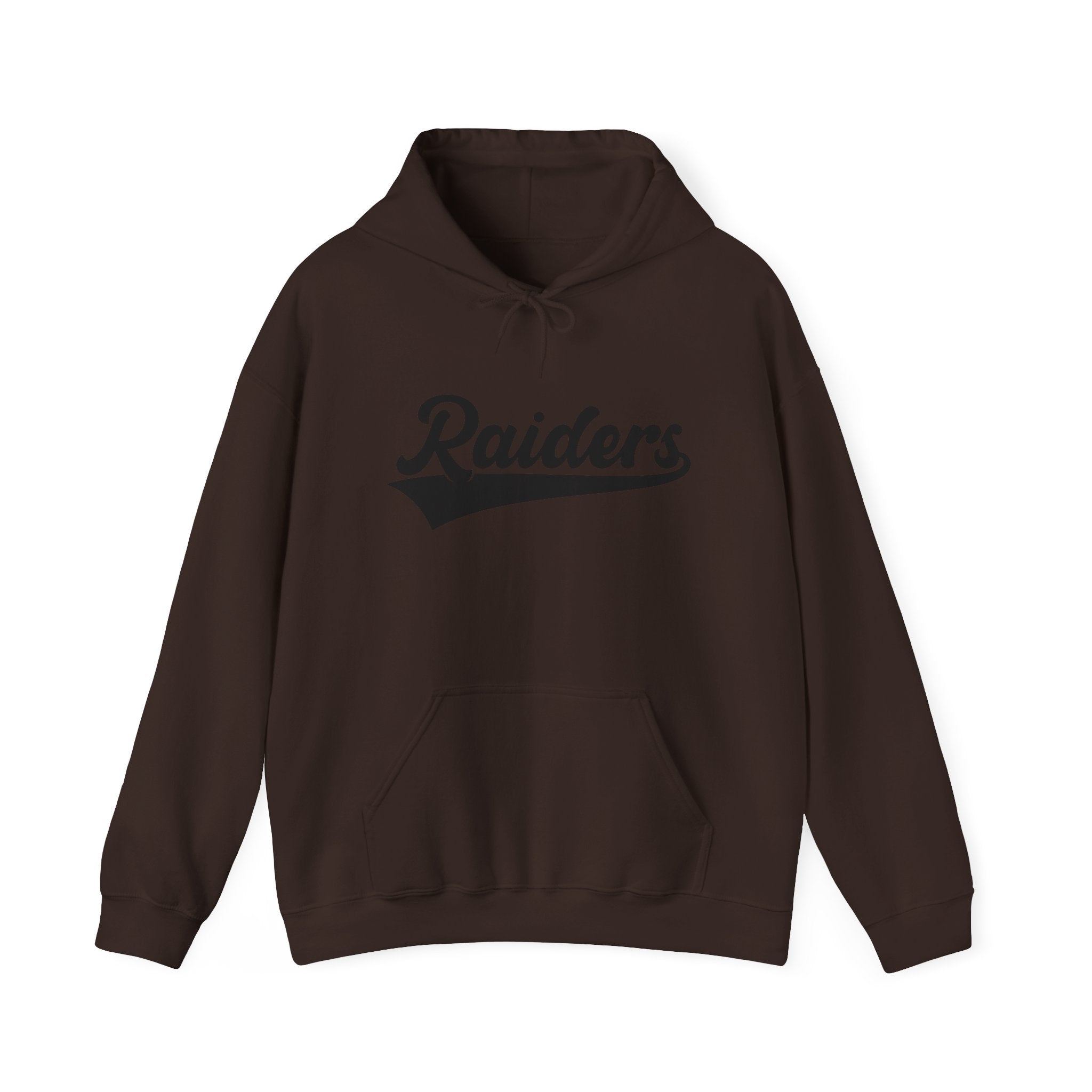 Pure Black Raiders Hoodie - Legendary Fanwear, Football Raiders Hoodie, Bold and Dominant, Ultimate Game-Day Gear, Football