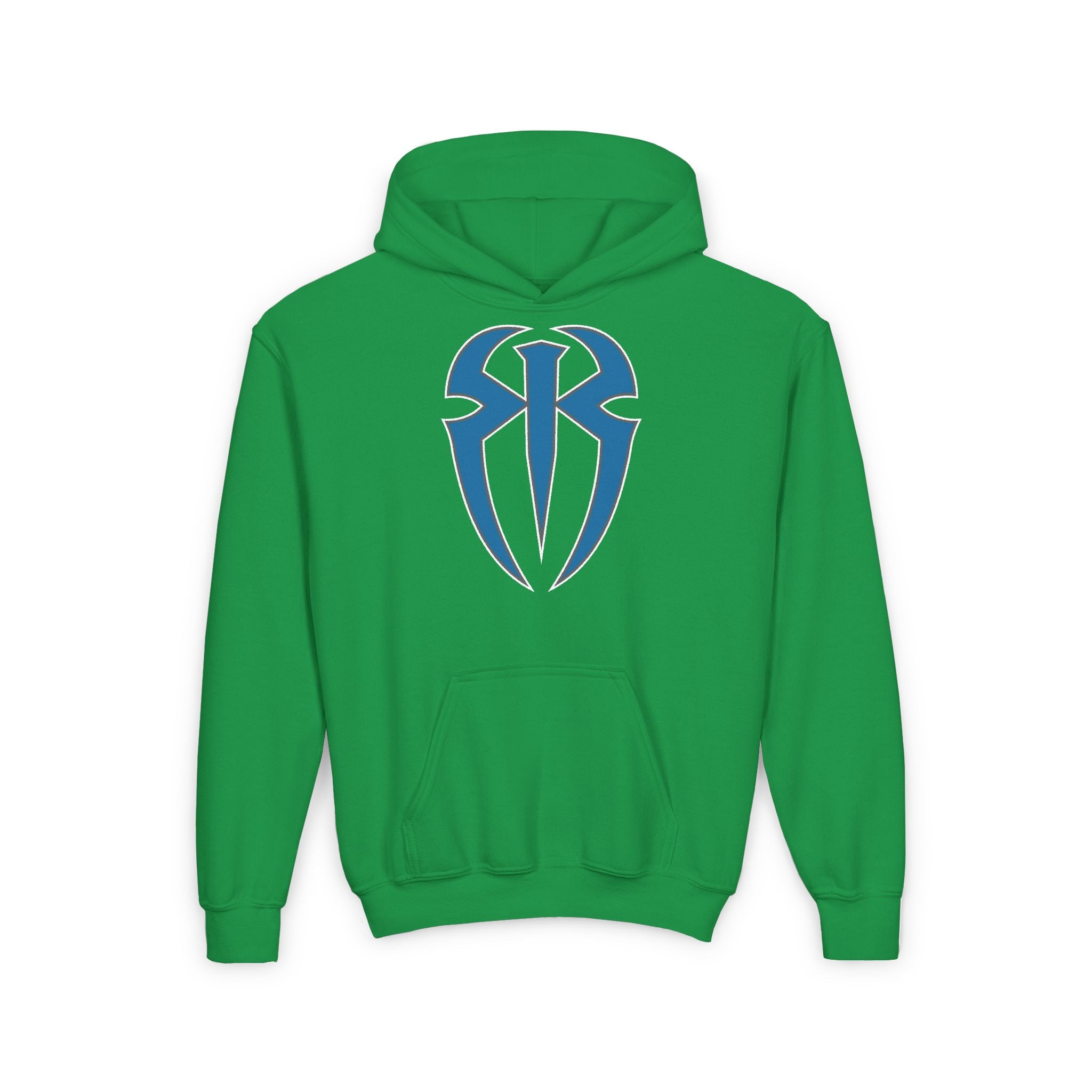 Roman Reigns All Blue Shirt Design, Sports Fan Kids Hoodies - Youth Heavy Blend Hooded Sweatshirt, Unisex, Gift for Her-Him, Casual Outwear