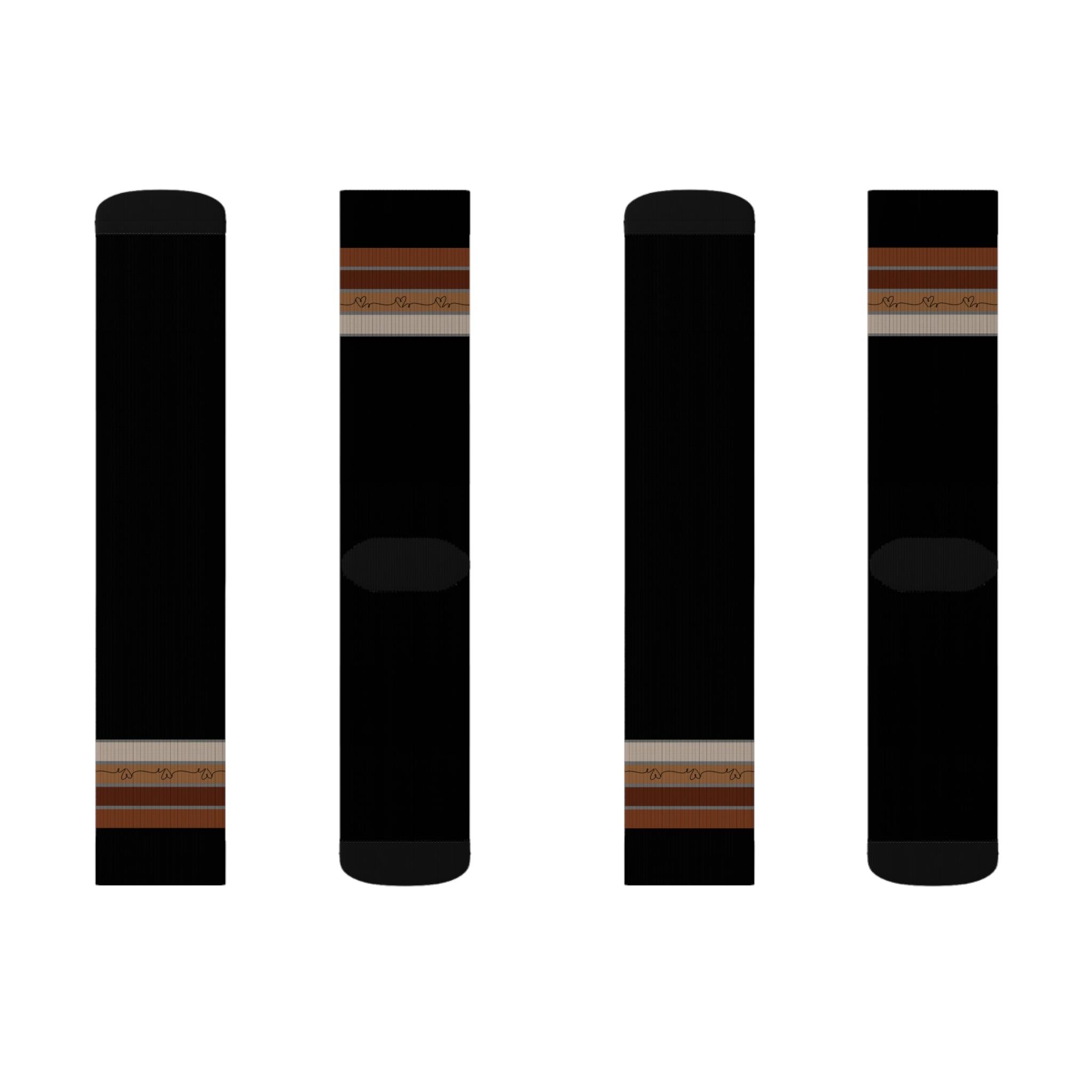 Beige Minimal Aesthetic Color Socks Warm Crew Socks Socks for everyday wear