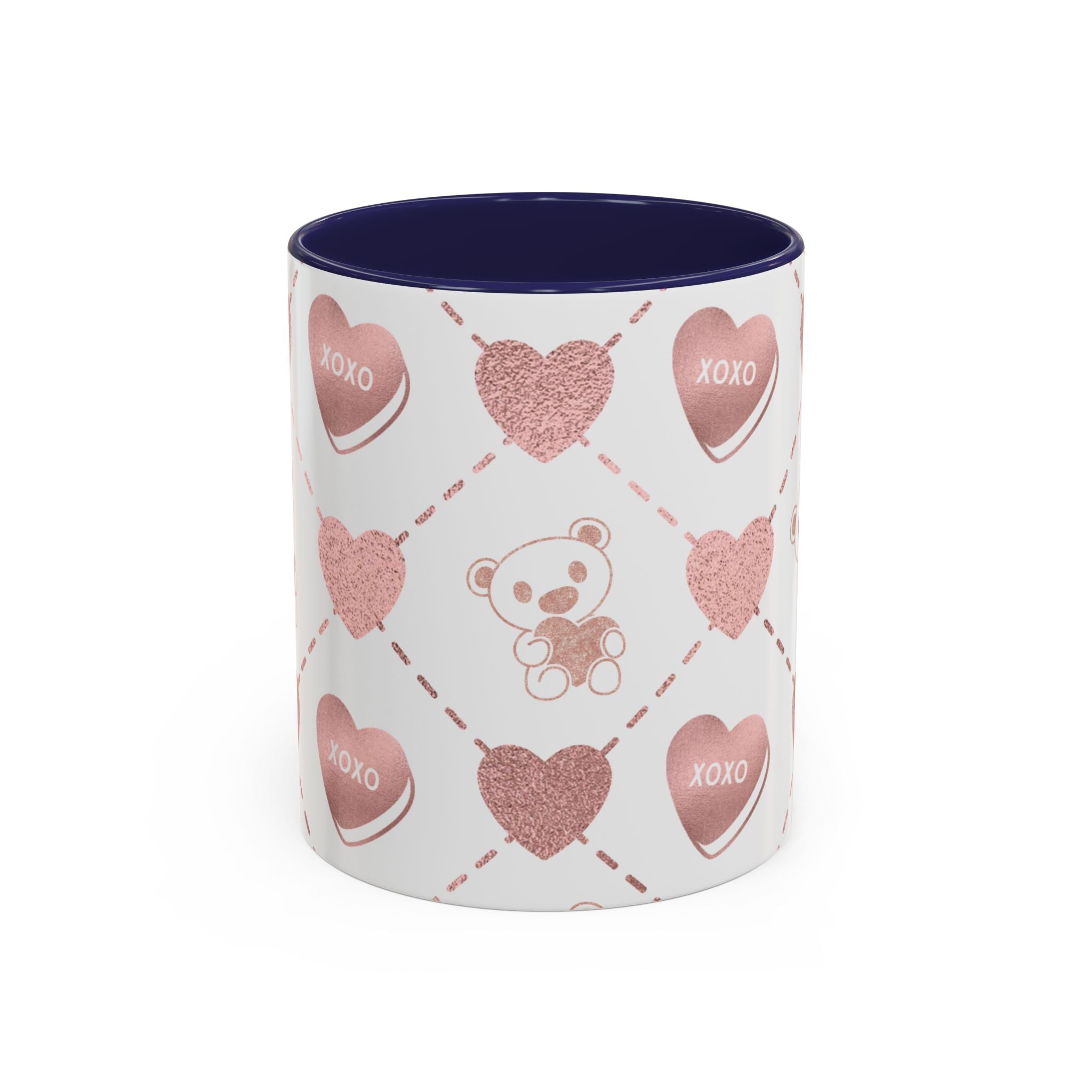 Pink Valentine's Design, Holiday Drinkware, Valentines, Christmas Birthday Gifts for Couples, Her Boyfriend Girlfriend, Coffee Mug for Valentines Day,