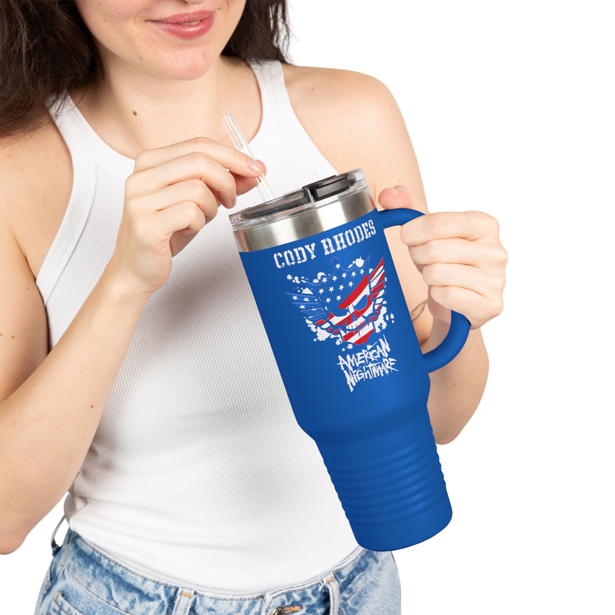 Cody Rhodes American Nightmare Graphic Design, Insulated Travel Mug, Gift for Her Gift for Him - 40oz, Gift for Her, Gift for Him