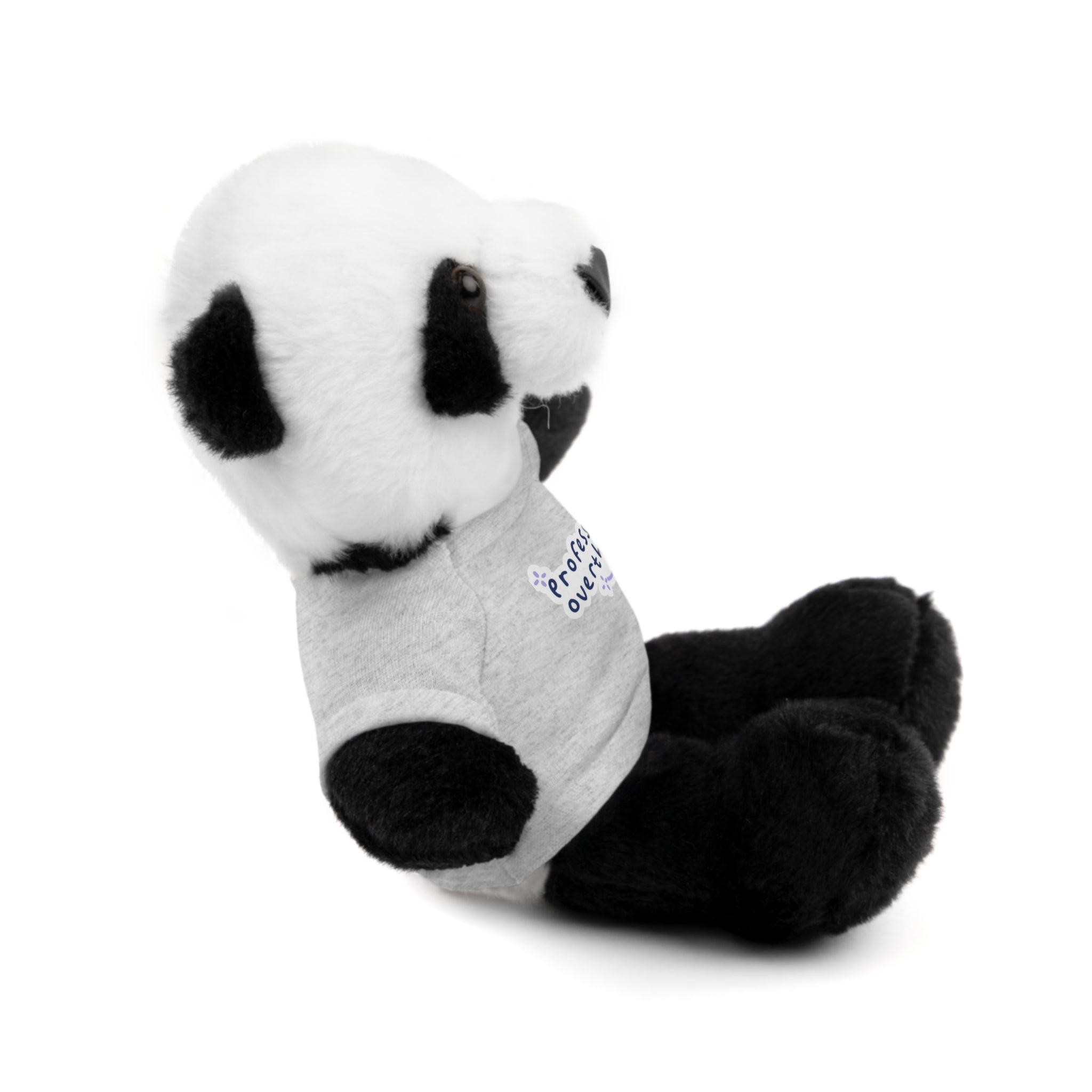 Bunny Plushy, Funny Professional Overthinker, Stuffed Animals Shirt Printed, Suitable for Soft Valentine's Day Gift