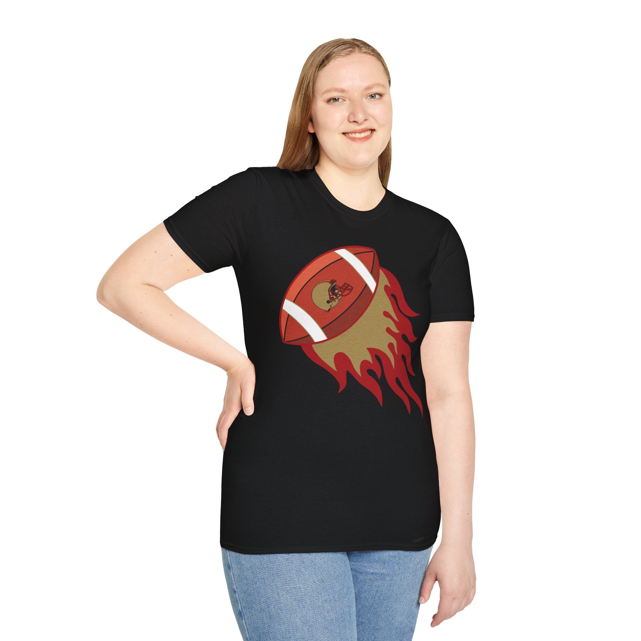 SF Football on Flare , San Francisco Shirt, Unique Fan Apparel, Football Team Game Day Shirt, Sporty Men's Women's Clothing