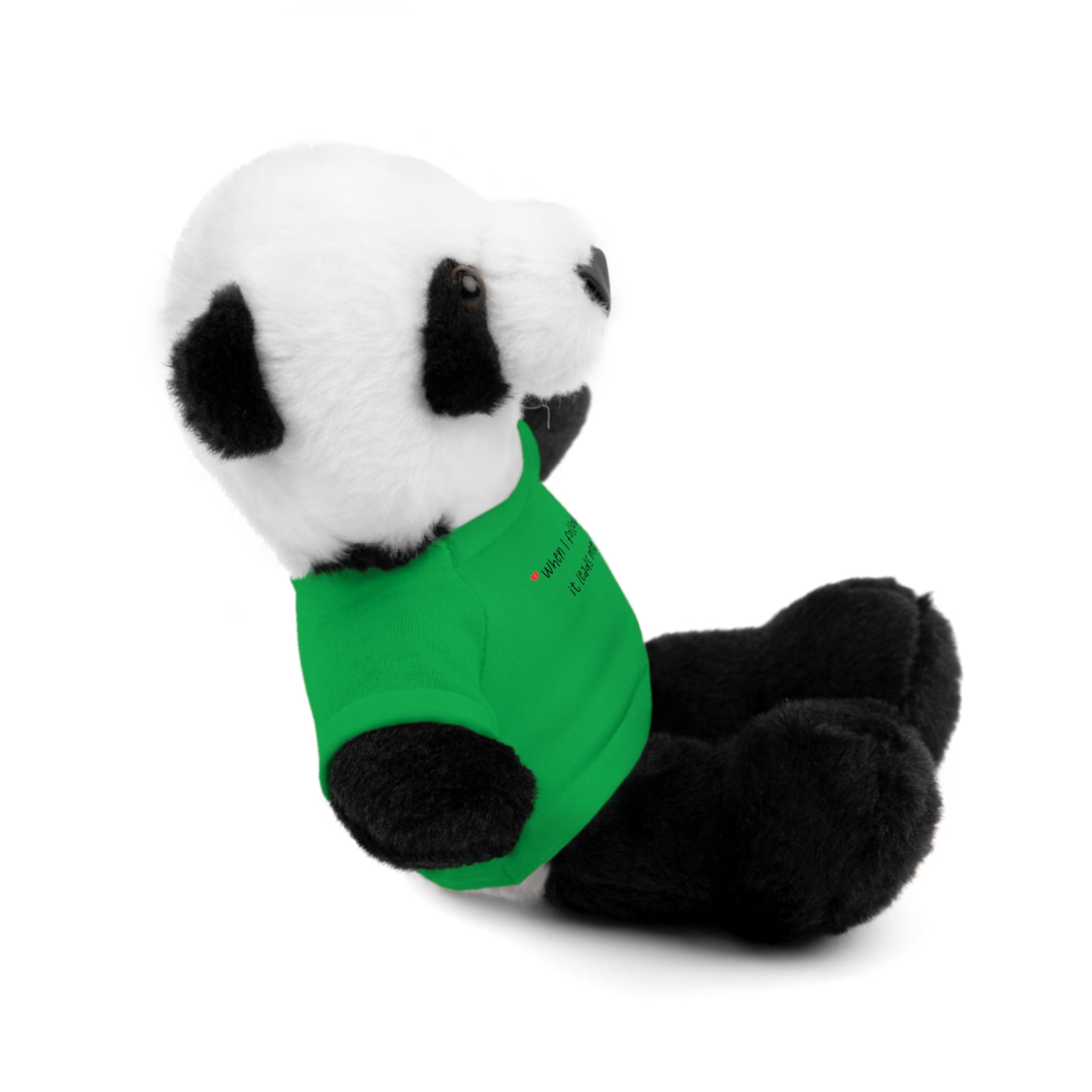 Panda Plushies, I Love You, Stuffed Animals Shirt Printed, Suitable for Soft Valentine's Day Gift Plush Bear Toy