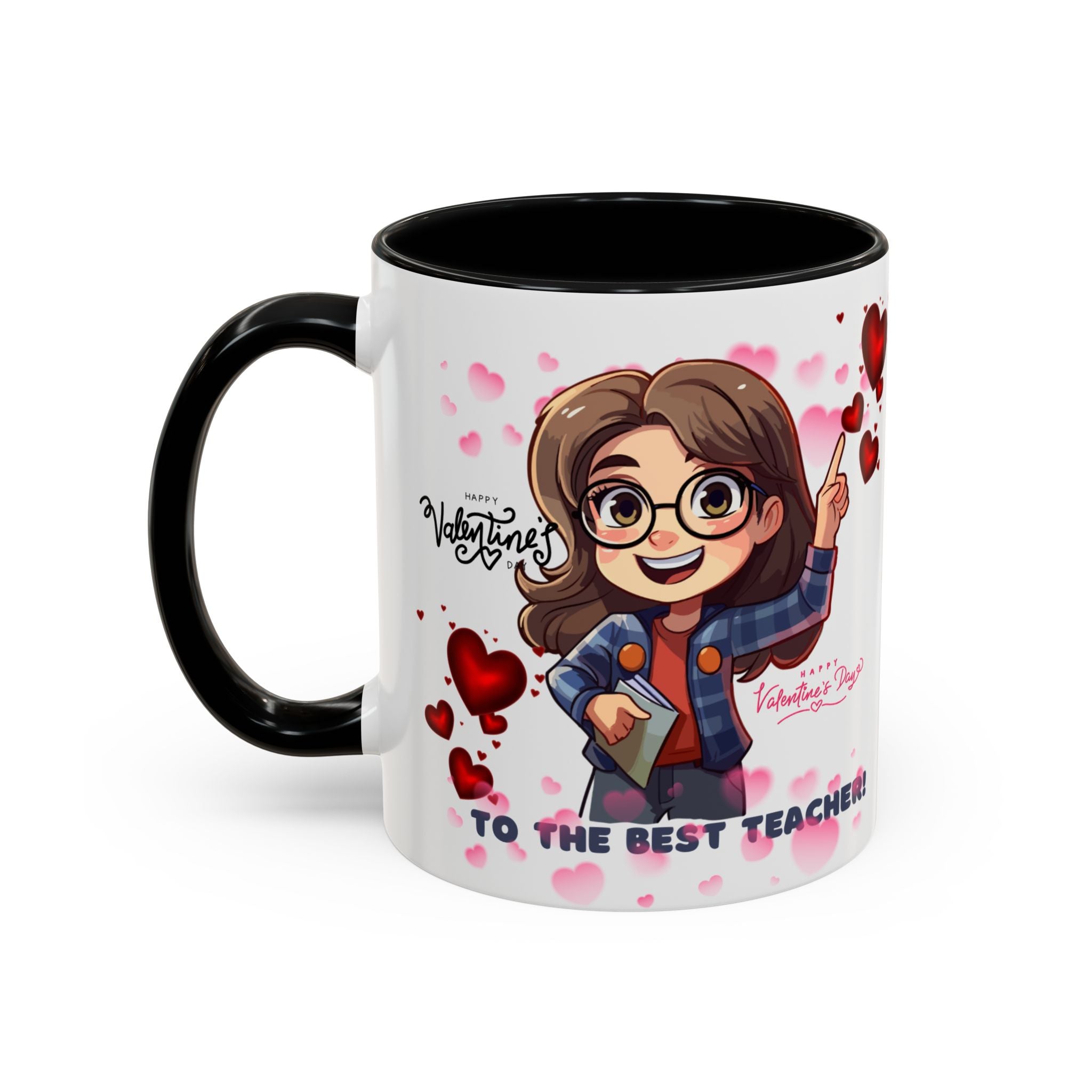 Teachers Gift Valentine's Design, Holiday Drinkware, Valentines, Christmas Birthday Gifts for Teachers, Coffee Mug for Teacher Valentines Day,