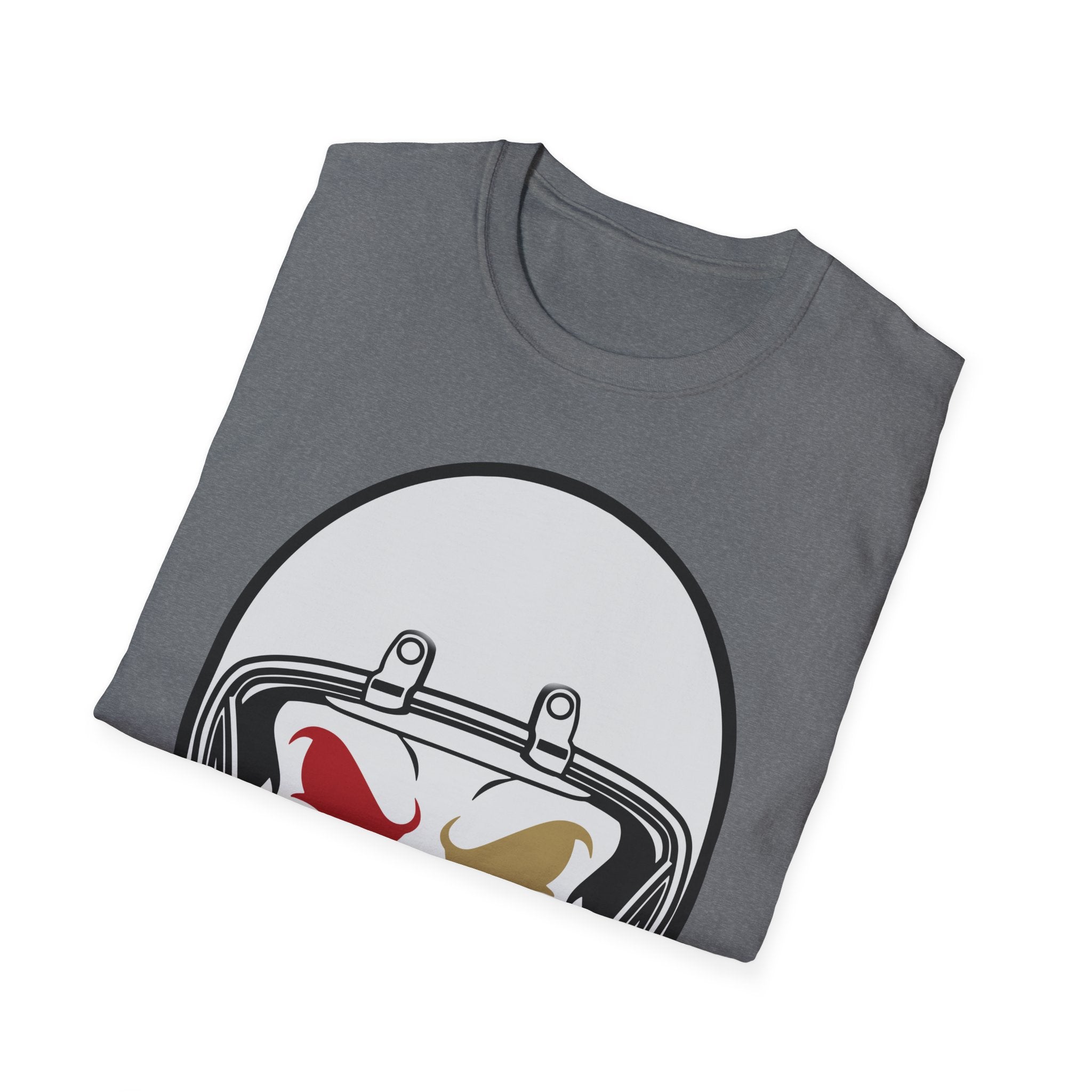 SF Football Skull Helmet T-Shirt - Unique Fan Apparel, Football Team Tee, Game Day Shirt, Sporty Top, Men's Women's Clothing