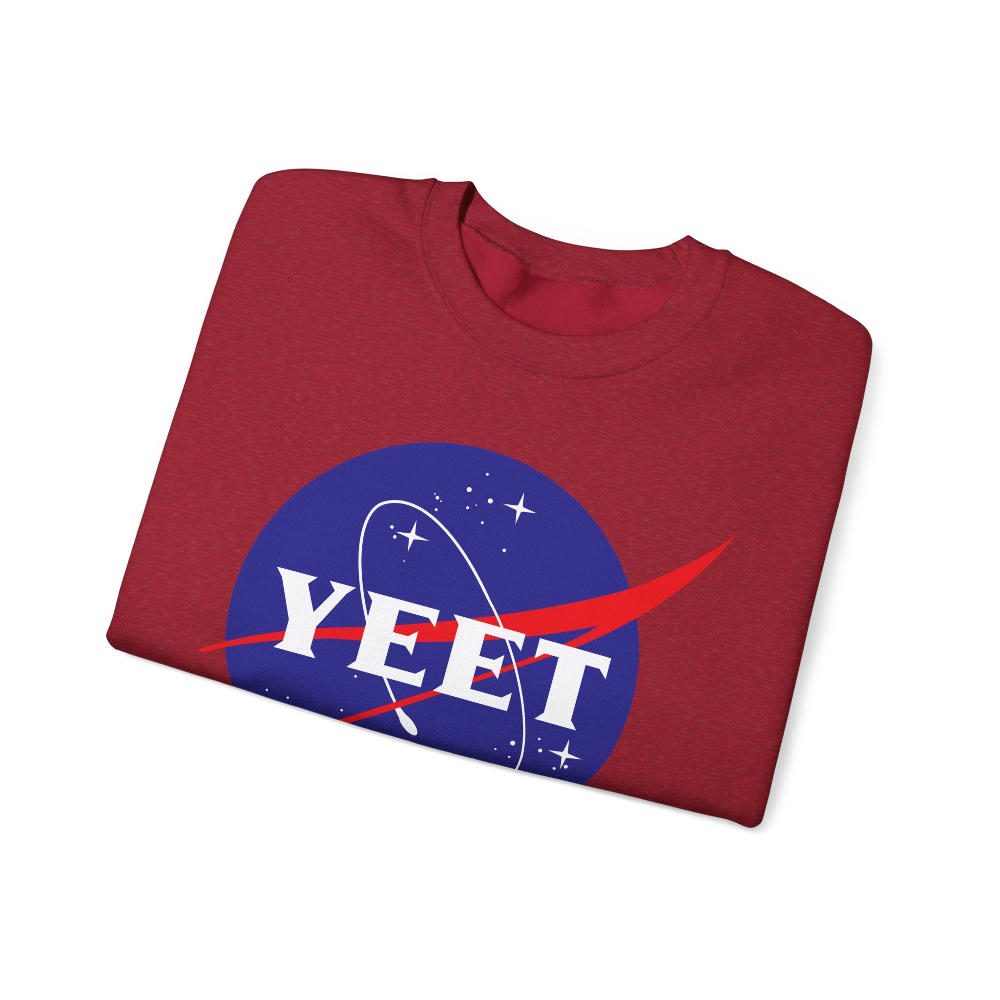 Yeet Nasa Sweatshirt Design, Sports Sweatshirt, Wrestling Fan Unisex Sweatshirt - Gift for Him or Her, Casual Outwear, Heavy Blend Crewneck Sweatshirt