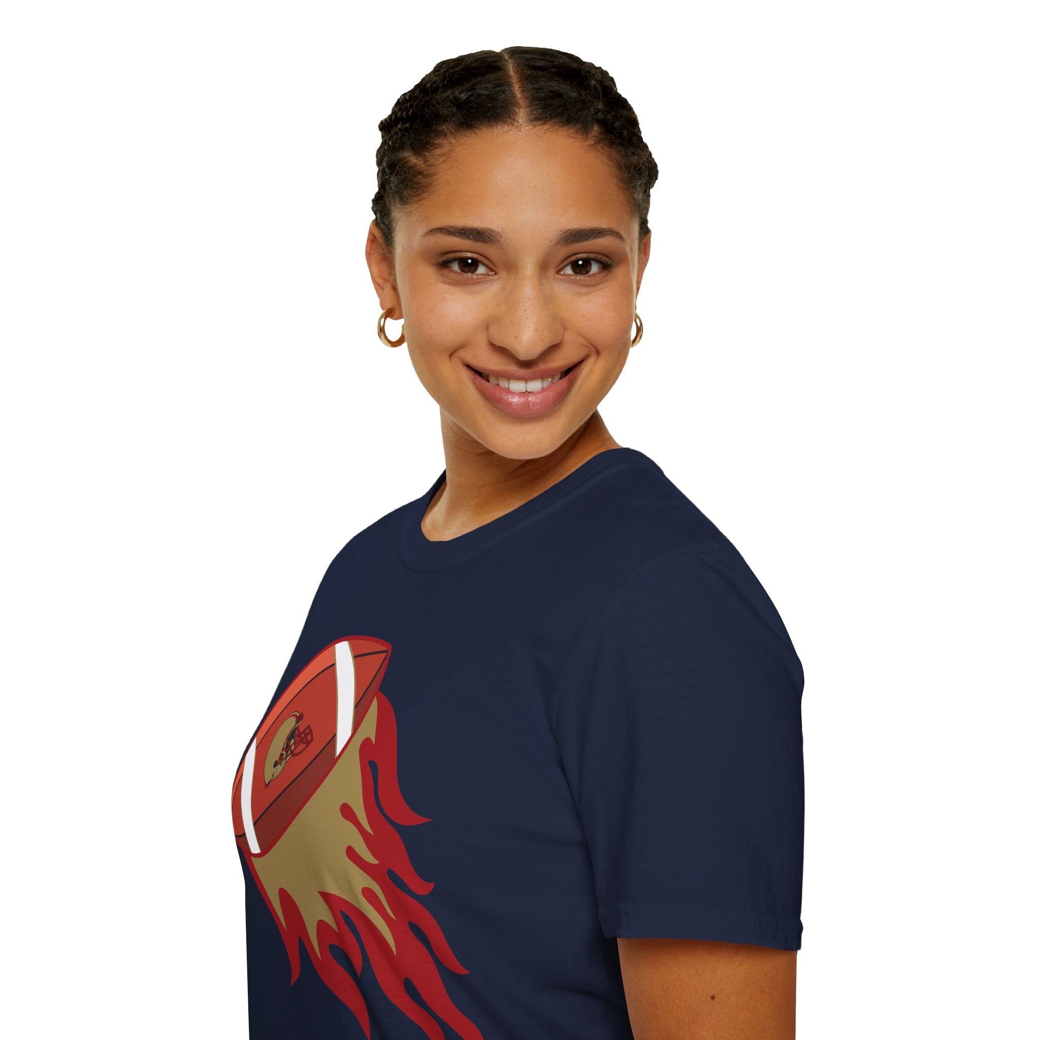SF Football on Flare , San Francisco Shirt, Unique Fan Apparel, Football Team Game Day Shirt, Sporty Men's Women's Clothing