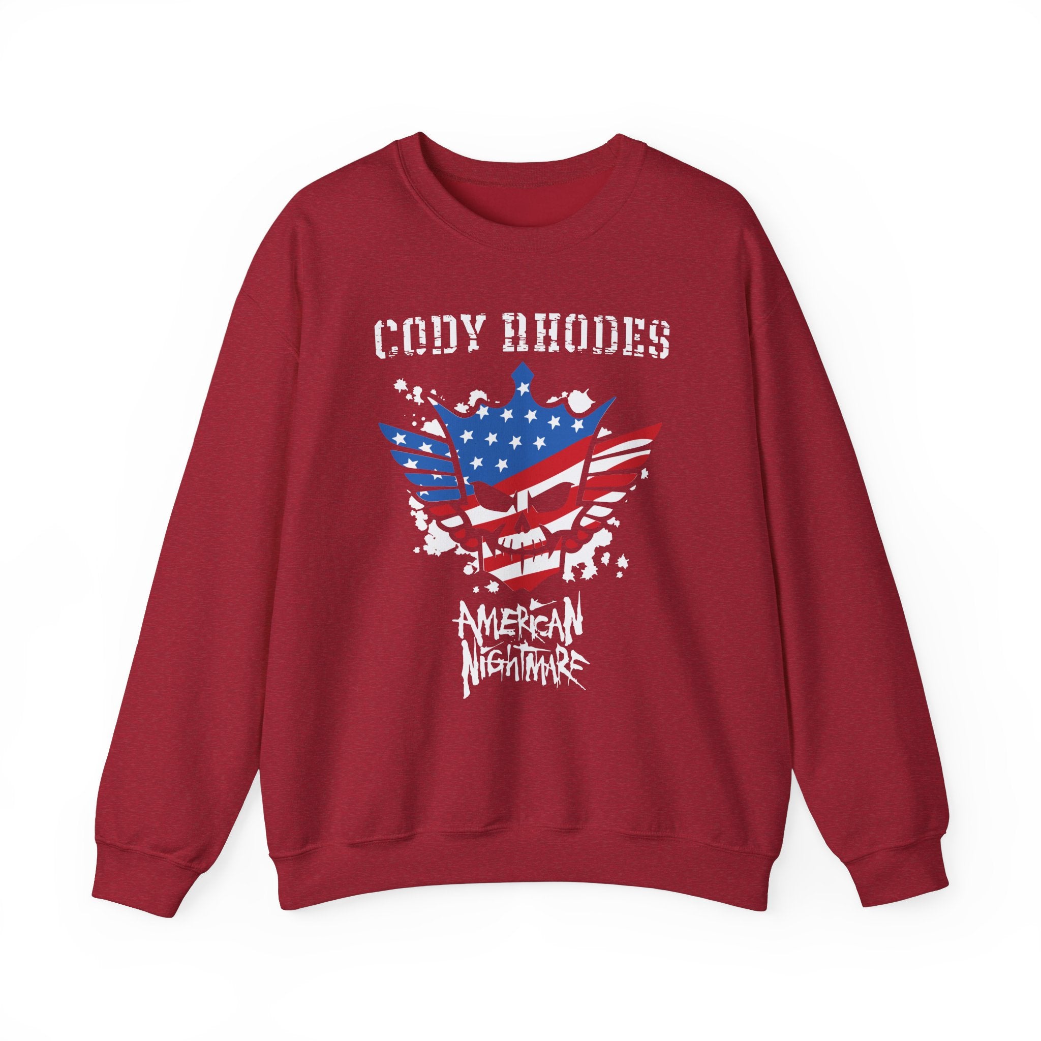 Cody Rhodes American Nightmare, Wrestling Fan Unisex Sweatshirt - Gift for Him or Her, Casual Outwear, Graphic Design, Heavy Blend Sweatshirt