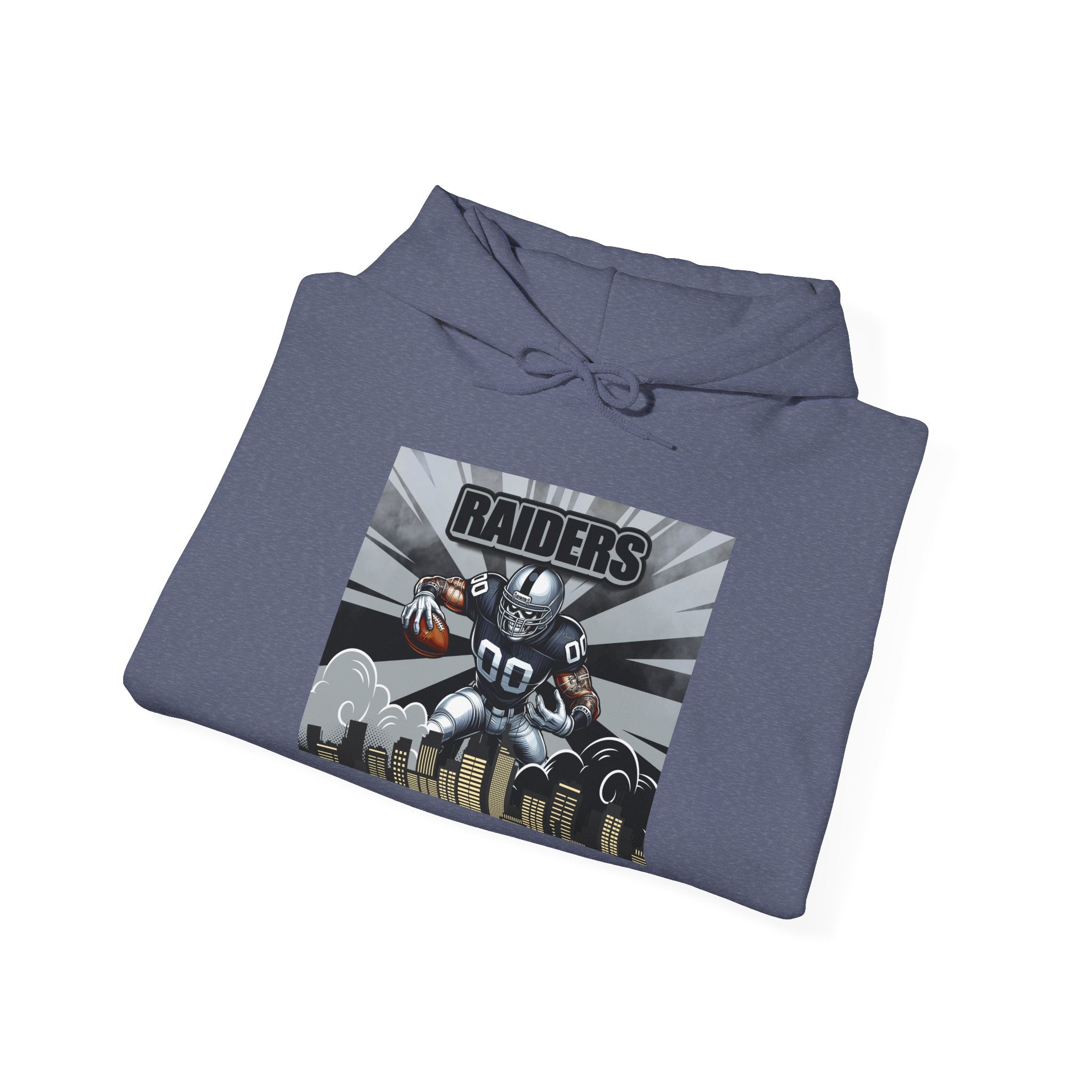 City Warrior Raiders Hoodie, Skyline Power Edition, Touchdown Raiders Hoodie, Unisex Hoodies, Raiders Football Fan Hoodie
